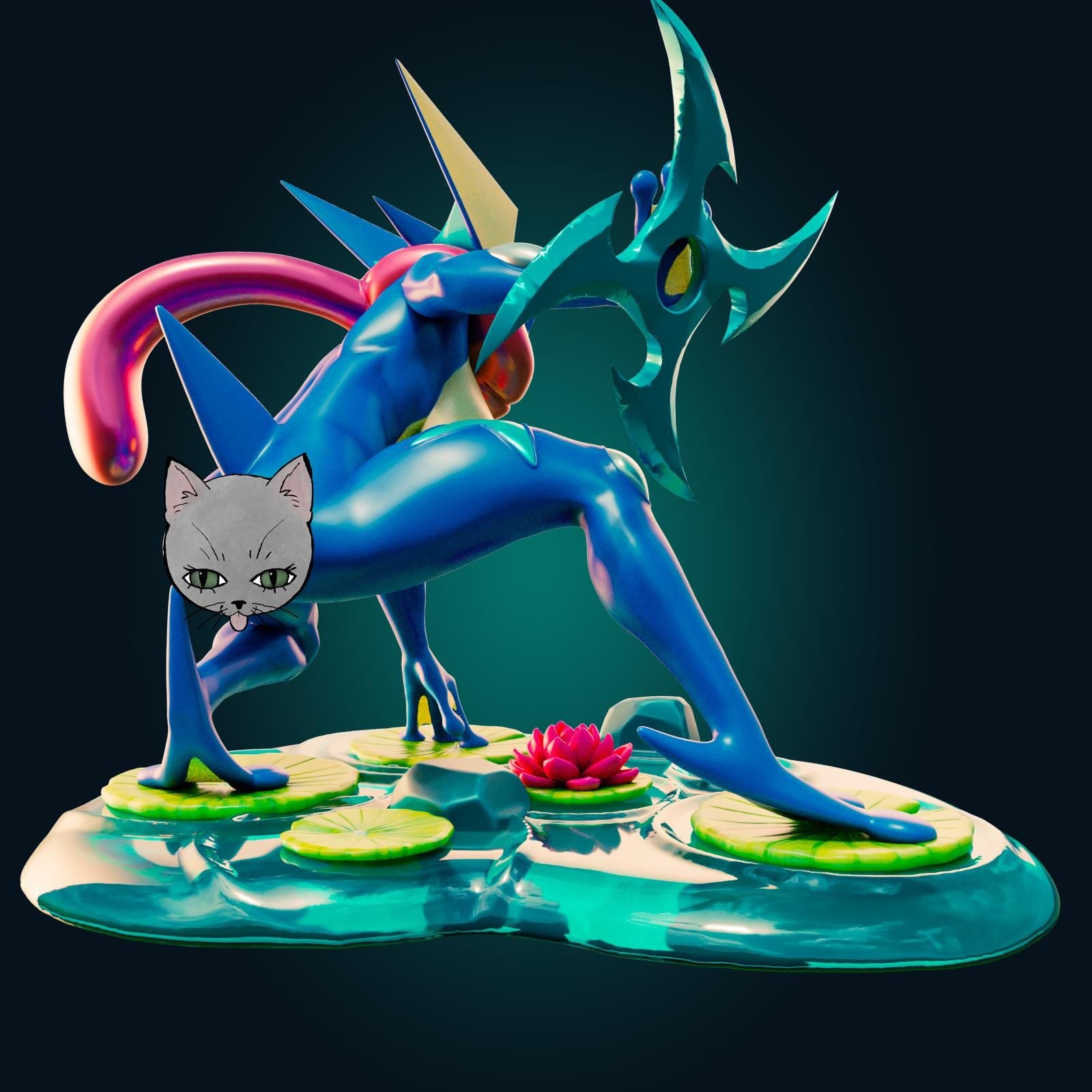 Lizard Lady Model Kit | 3D Resin Printed Figurine | Officer Rhu