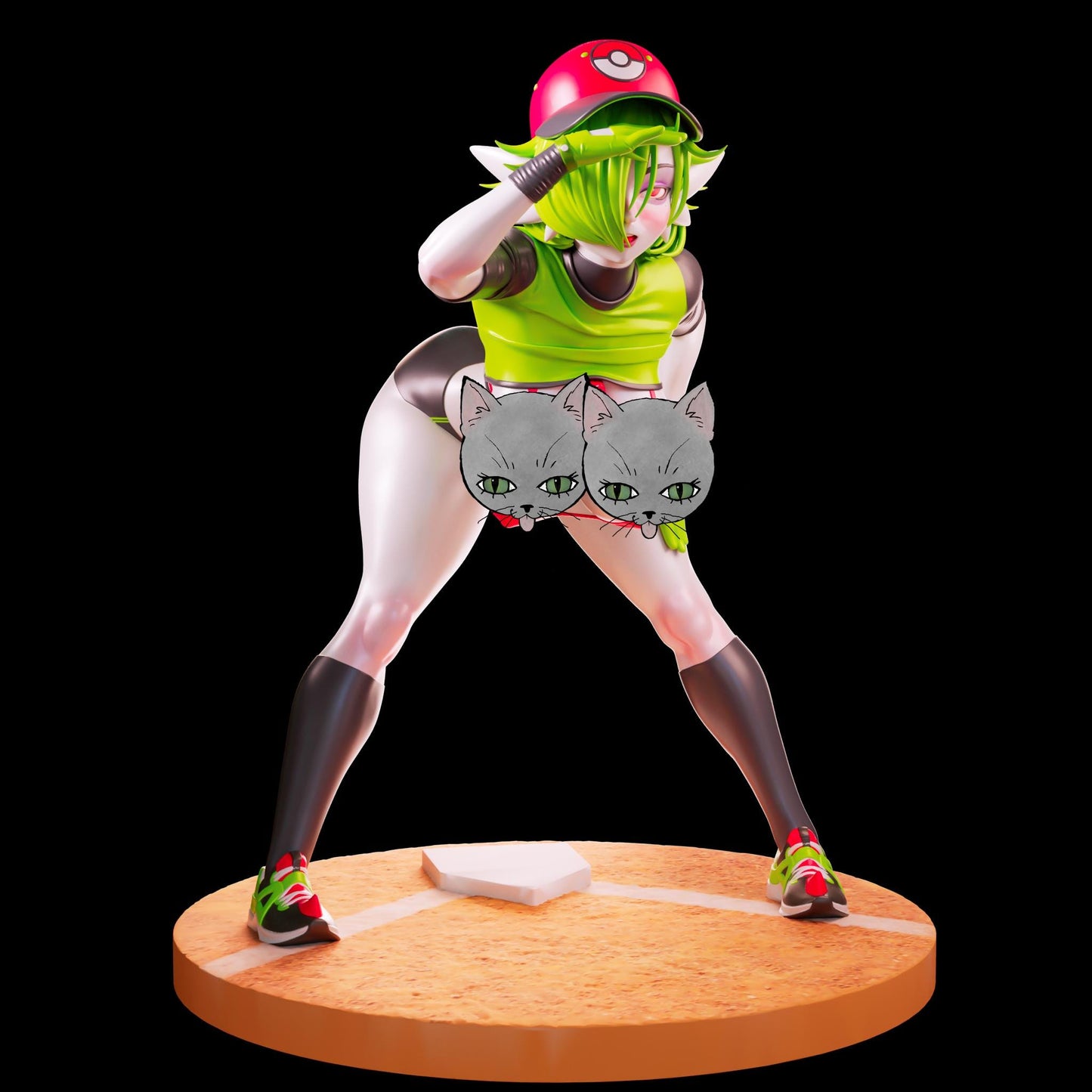 Baseball Girl Model Kit | 3D Resin Printed Figurine | Officer Rhu