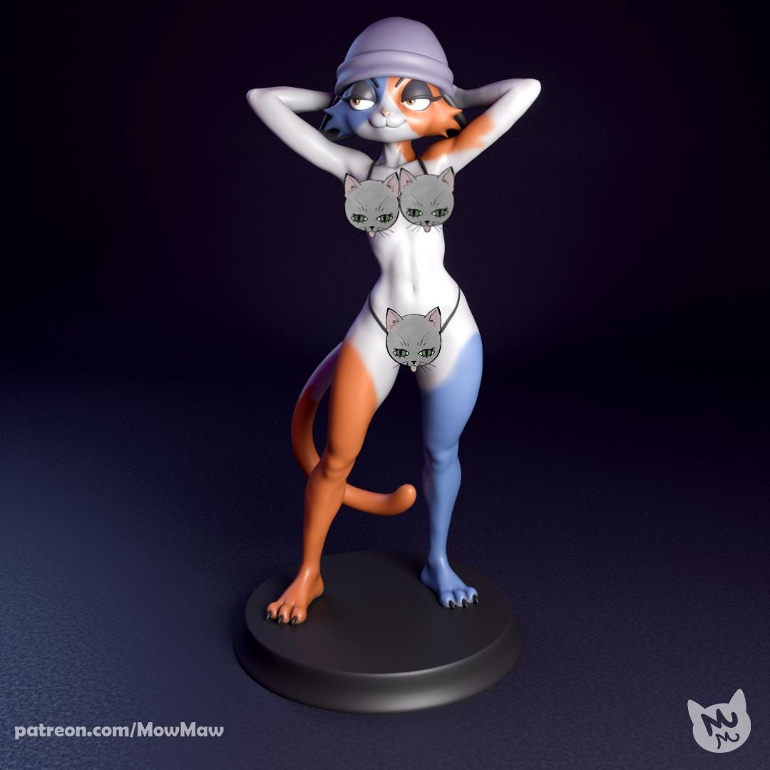 Cat Girl Model Kit | Mow Maw