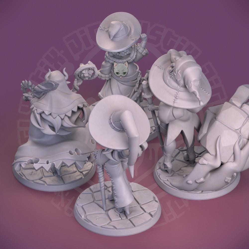 Witch Miniatures | Jigglystix
