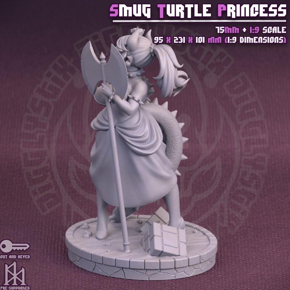 Smug Turtle Princess Miniature | Jigglystix