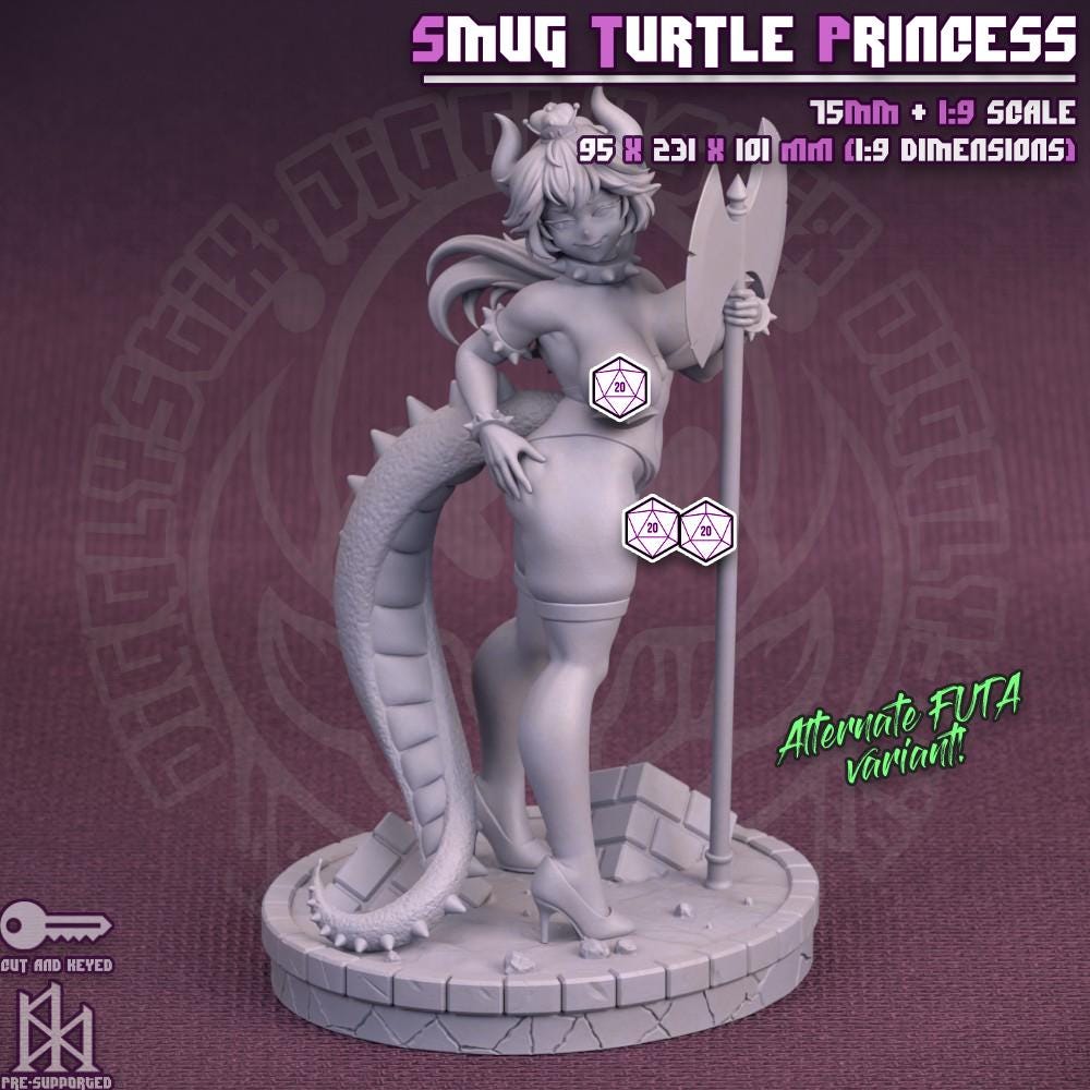 Smug Turtle Princess Miniature | Jigglystix