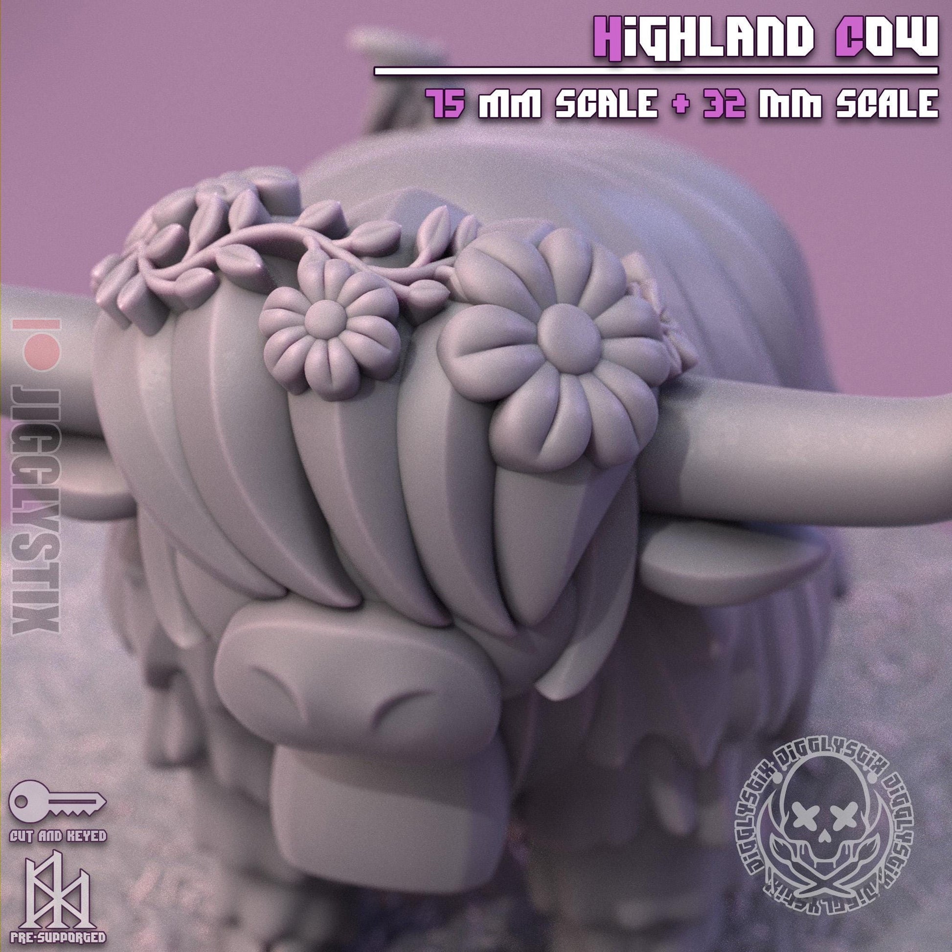 Highland Cow Miniature | Jigglystix