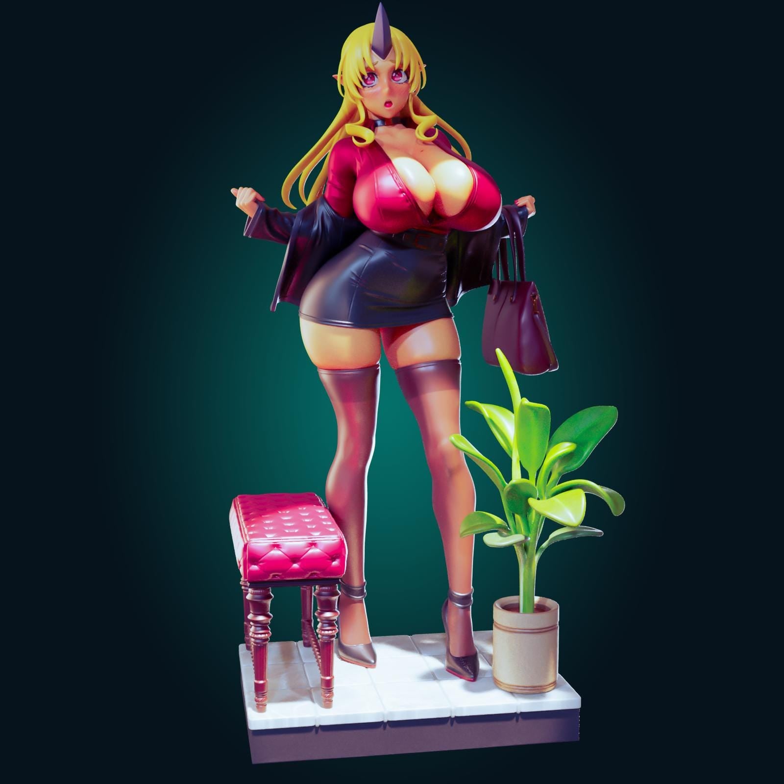Ogre Girl Model Kit | 3D Resin Printed Figurine | Officer Rhu