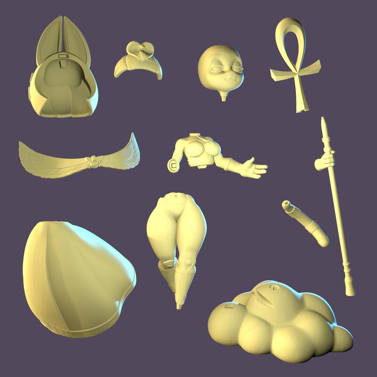 Egyptian Cat Girl Miniature | 1ndefference