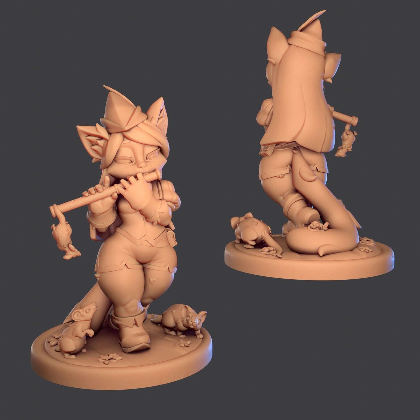 Pied Piper Cat Miniature | 1ndefference