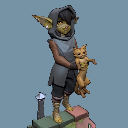 Goblin Bandit Miniature | 1ndefference