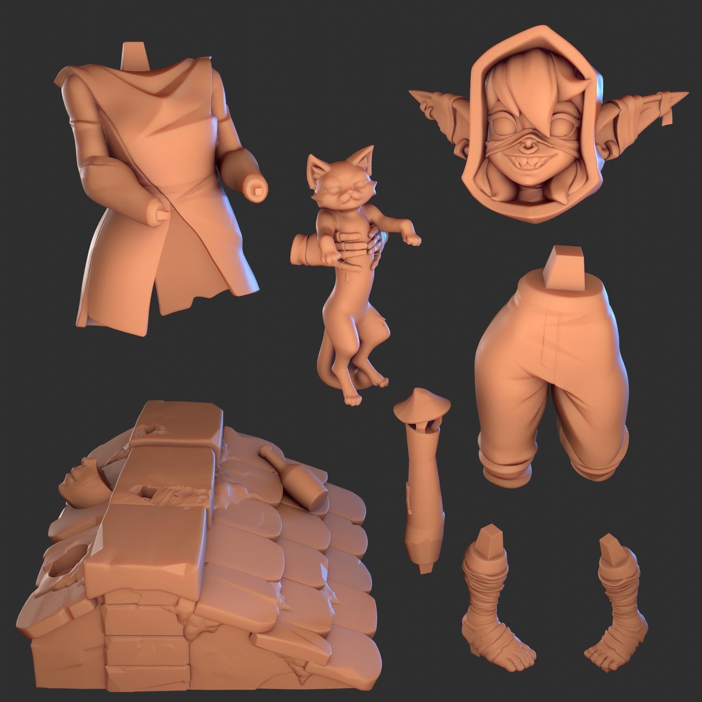 Goblin Bandit Miniature | 1ndefference