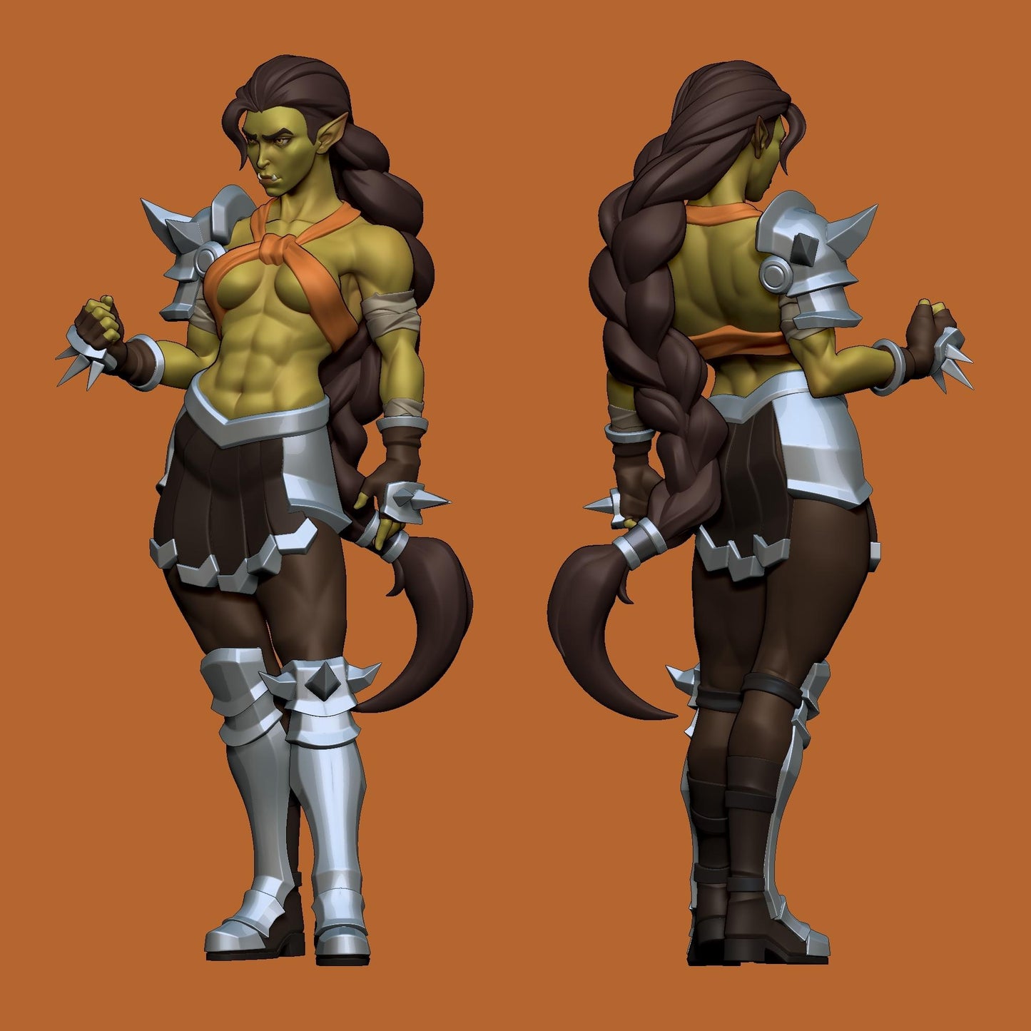 Orc Lady Miniature | 1ndefference