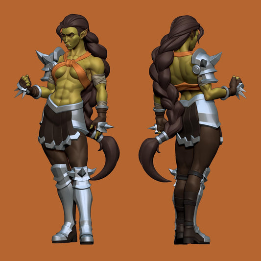 Orc Lady Miniature | 1ndefference