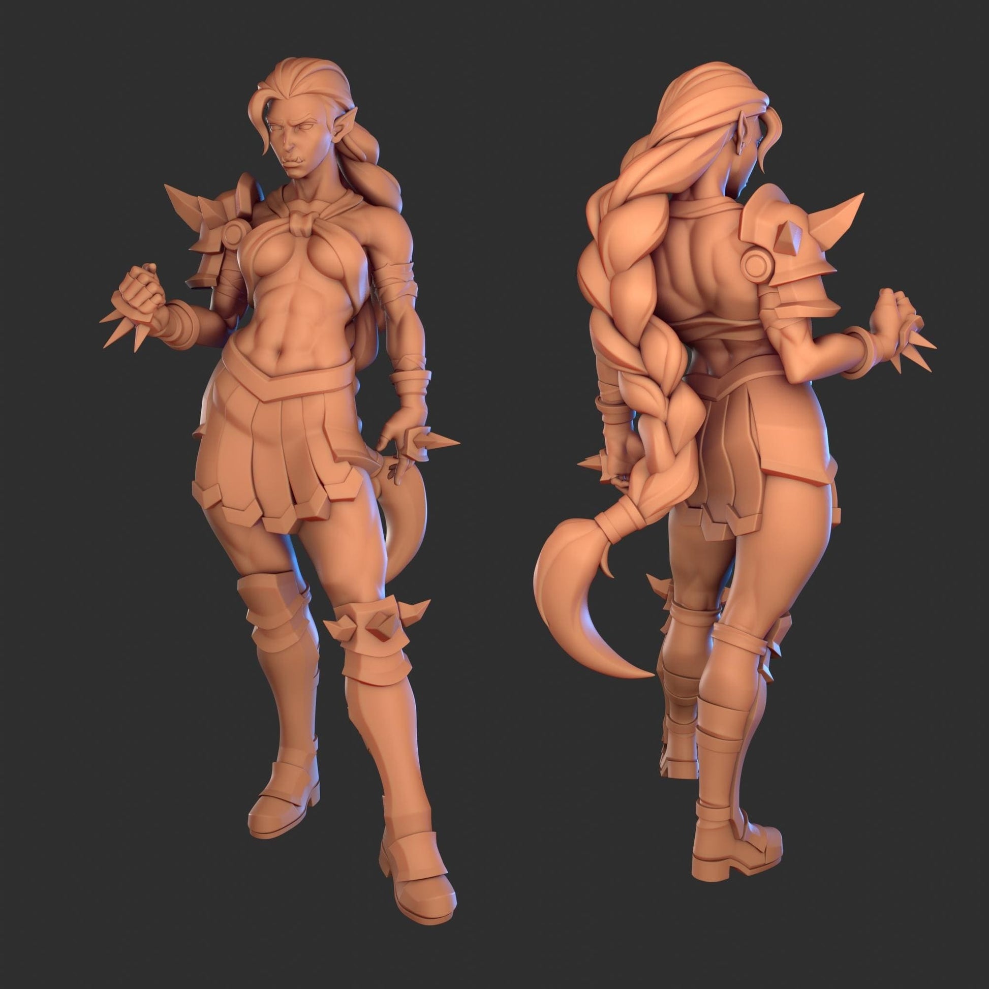 Orc Lady Miniature | 1ndefference
