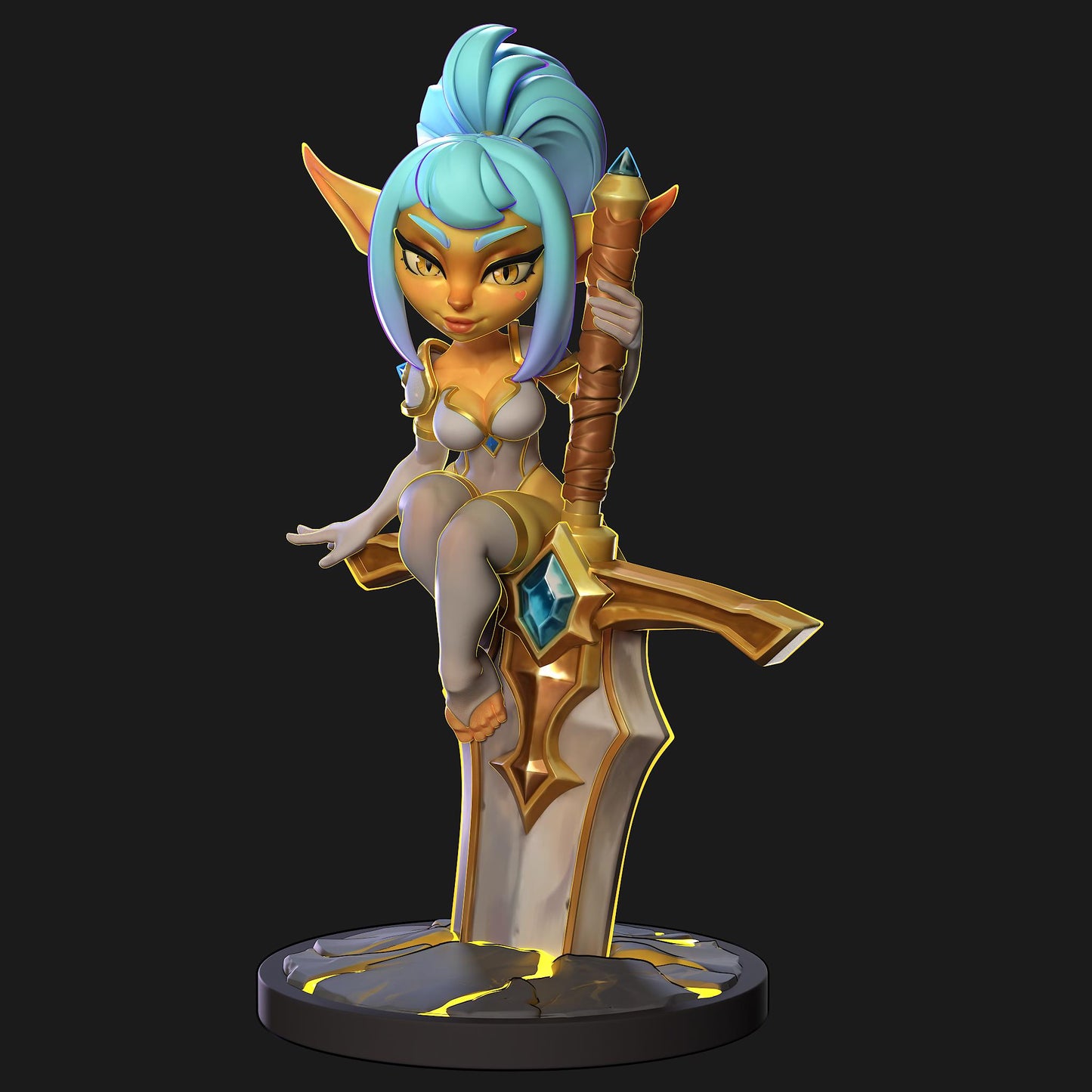 Goblin Paladin Miniature | 1ndefference