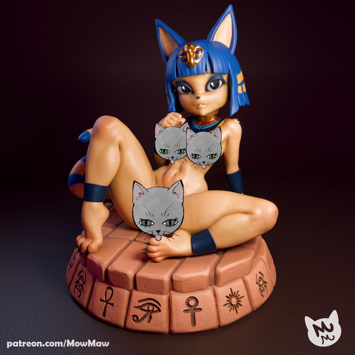 Egyptian Cat Girl Model Kit | Mow Maw