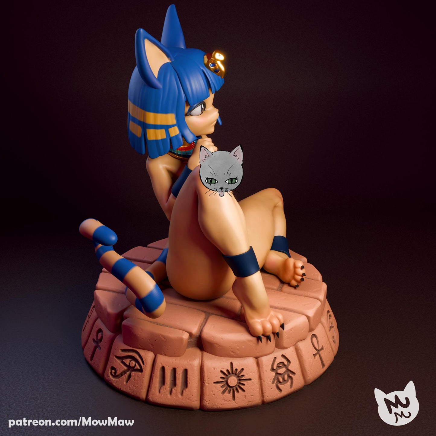 Egyptian Cat Girl Model Kit | Mow Maw