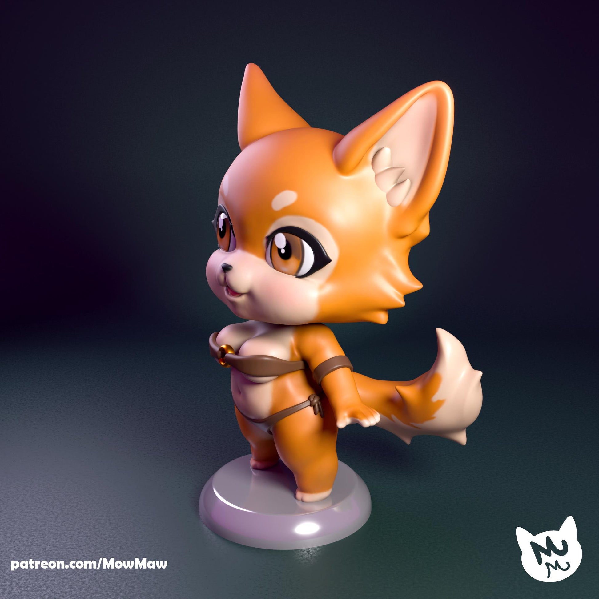Chibi Fox Girl Model Kit | Mow Maw