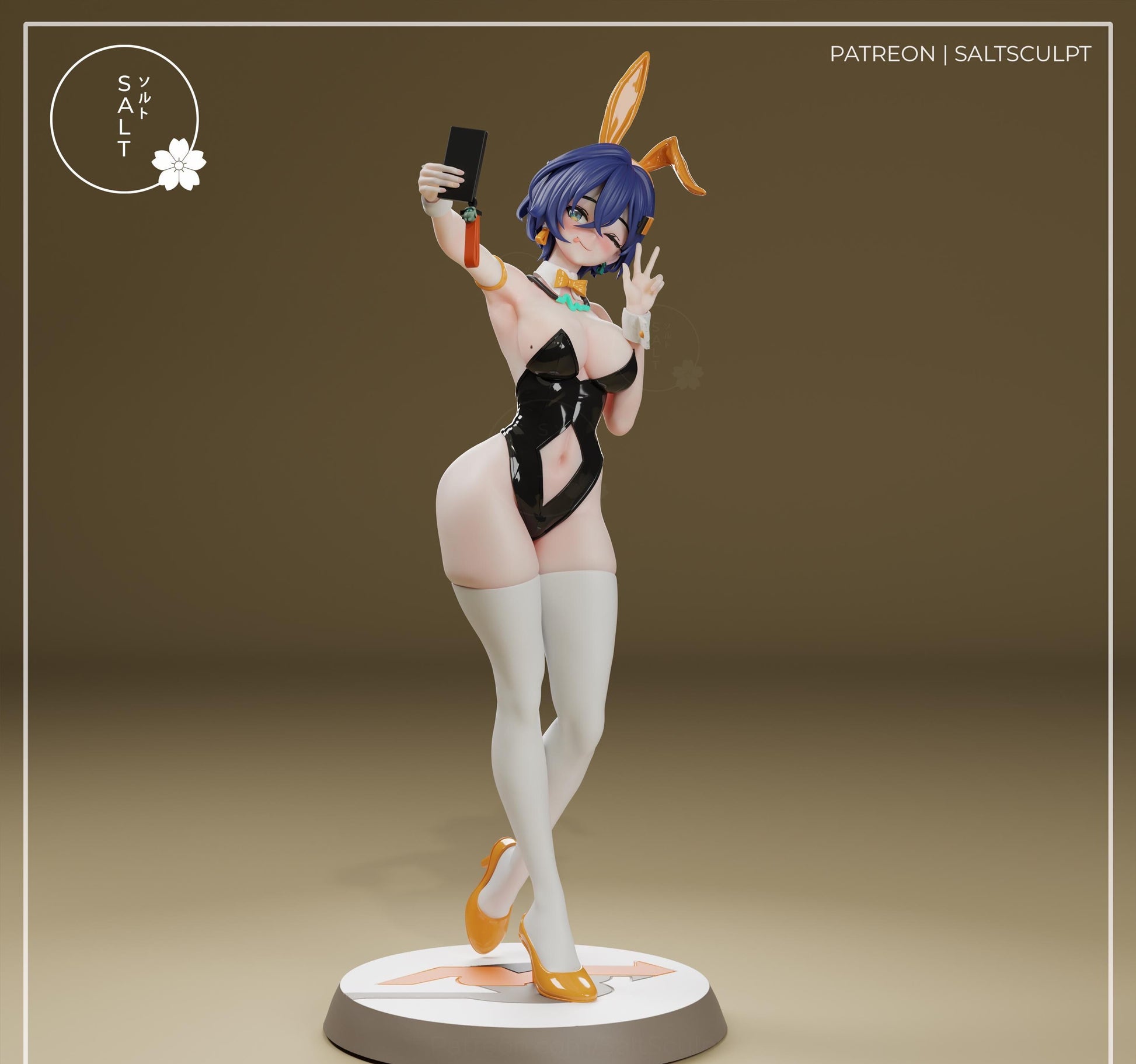 Bunny Girl Model Kit | 3D Resin Printed Figurine | Salt Sculpt