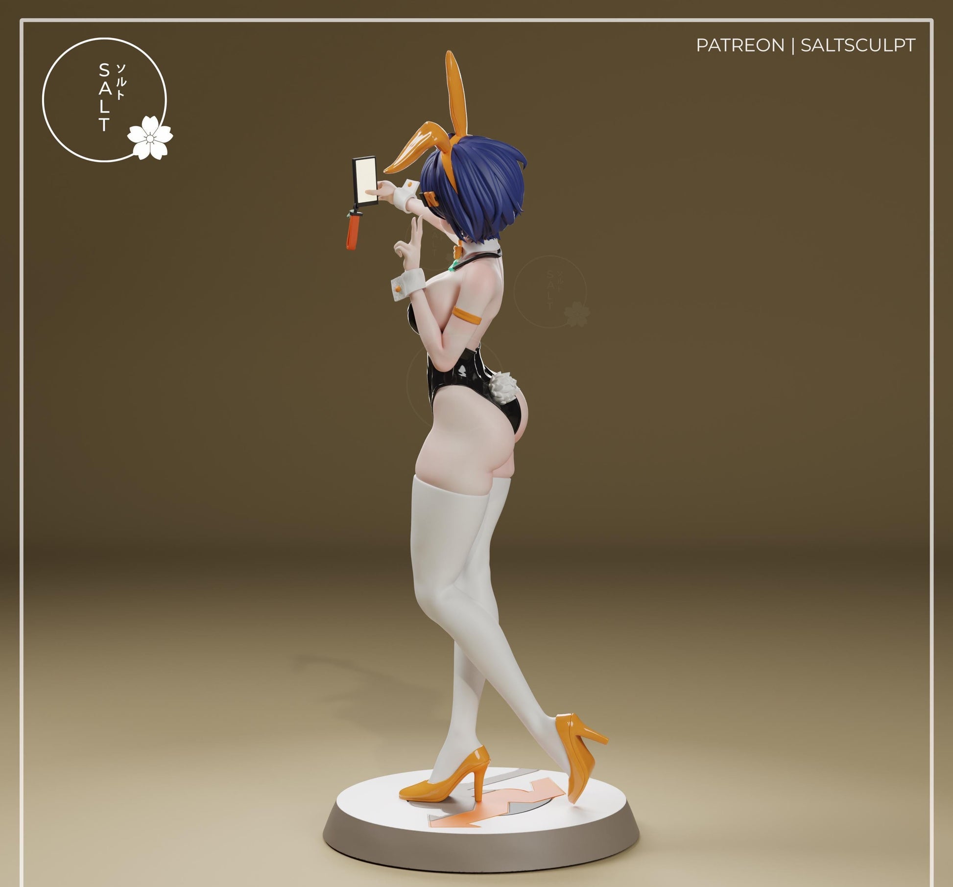 Bunny Girl Model Kit | 3D Resin Printed Figurine | Salt Sculpt
