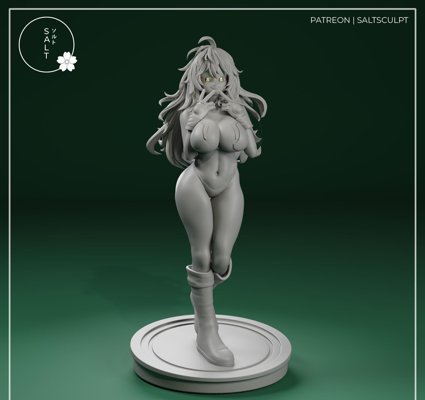 Invisible Girl Model Kit | 3D Resin Printed Figurine | Salt Sculpt