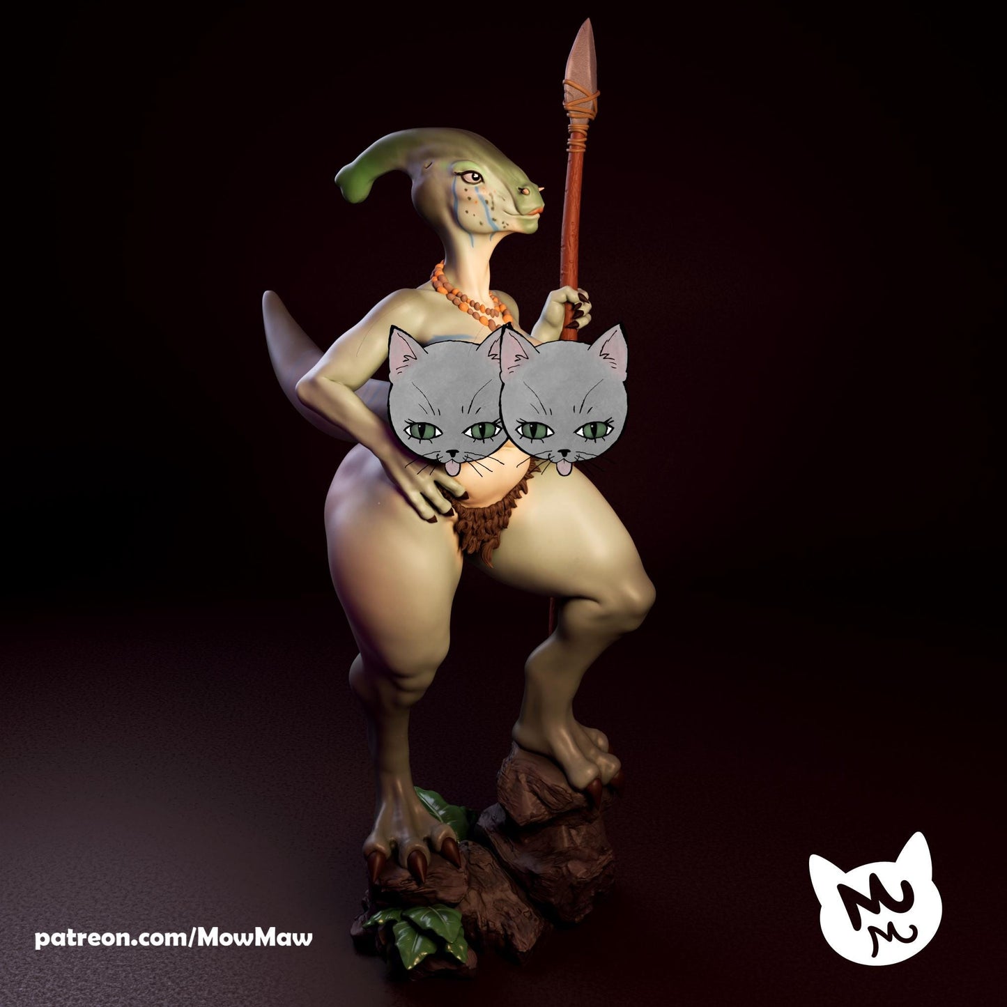 Dinosaur Lady Model Kit | Mow Maw