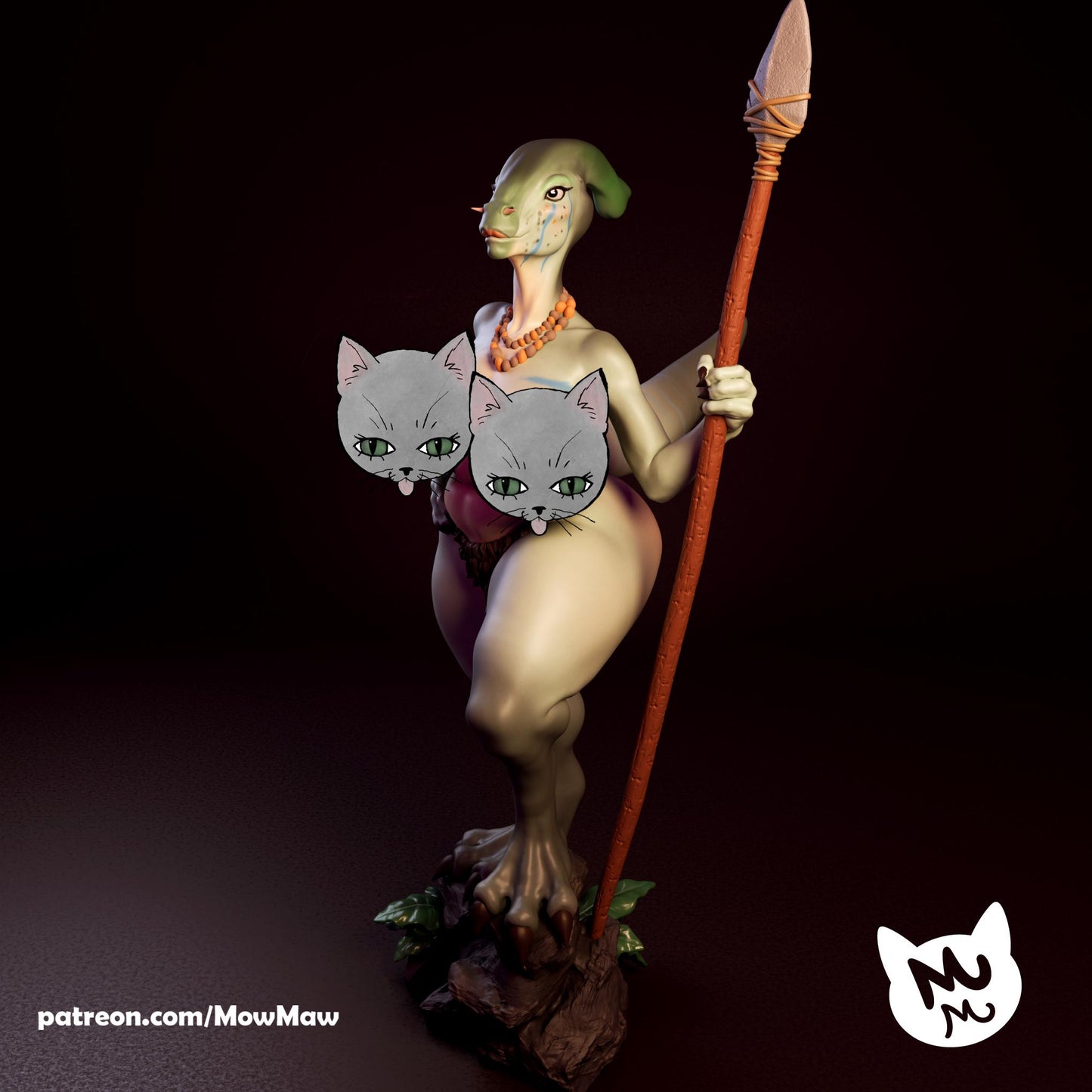 Dinosaur Lady Model Kit | Mow Maw