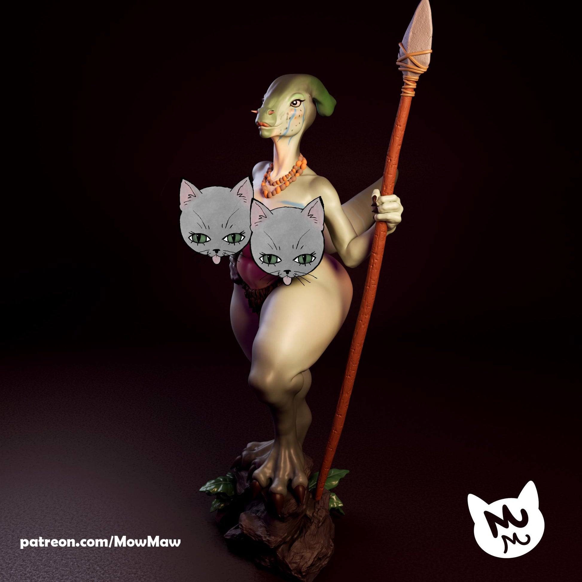 Dinosaur Lady Model Kit | Mow Maw