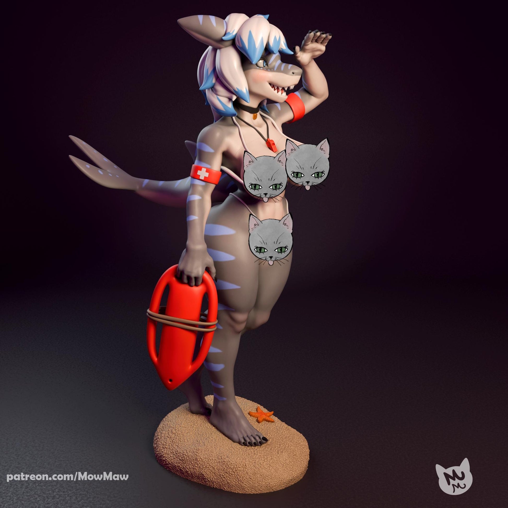 Shark Lady Model Kit | Mow Maw
