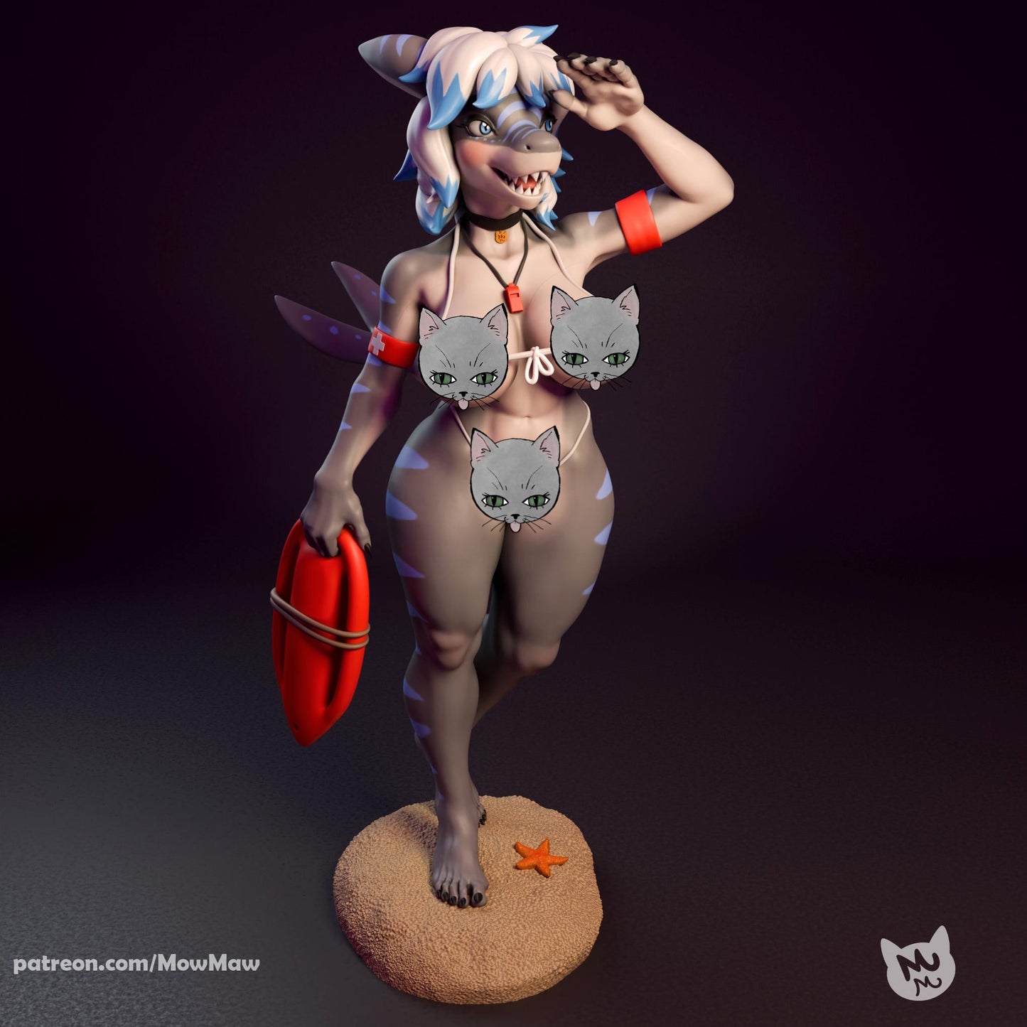 Shark Lady Model Kit | Mow Maw
