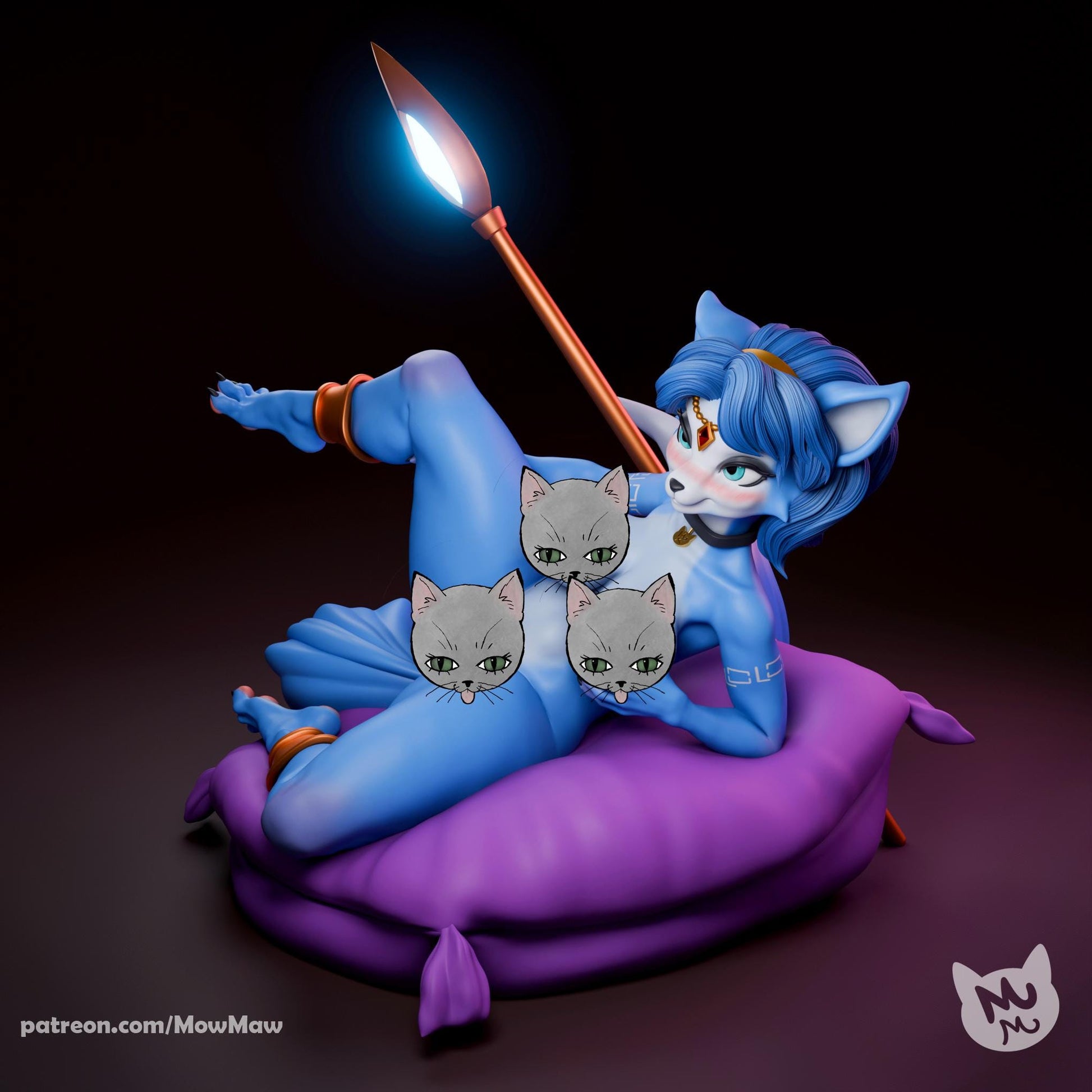 Blue Fox Lady Model Kit | Mow Maw