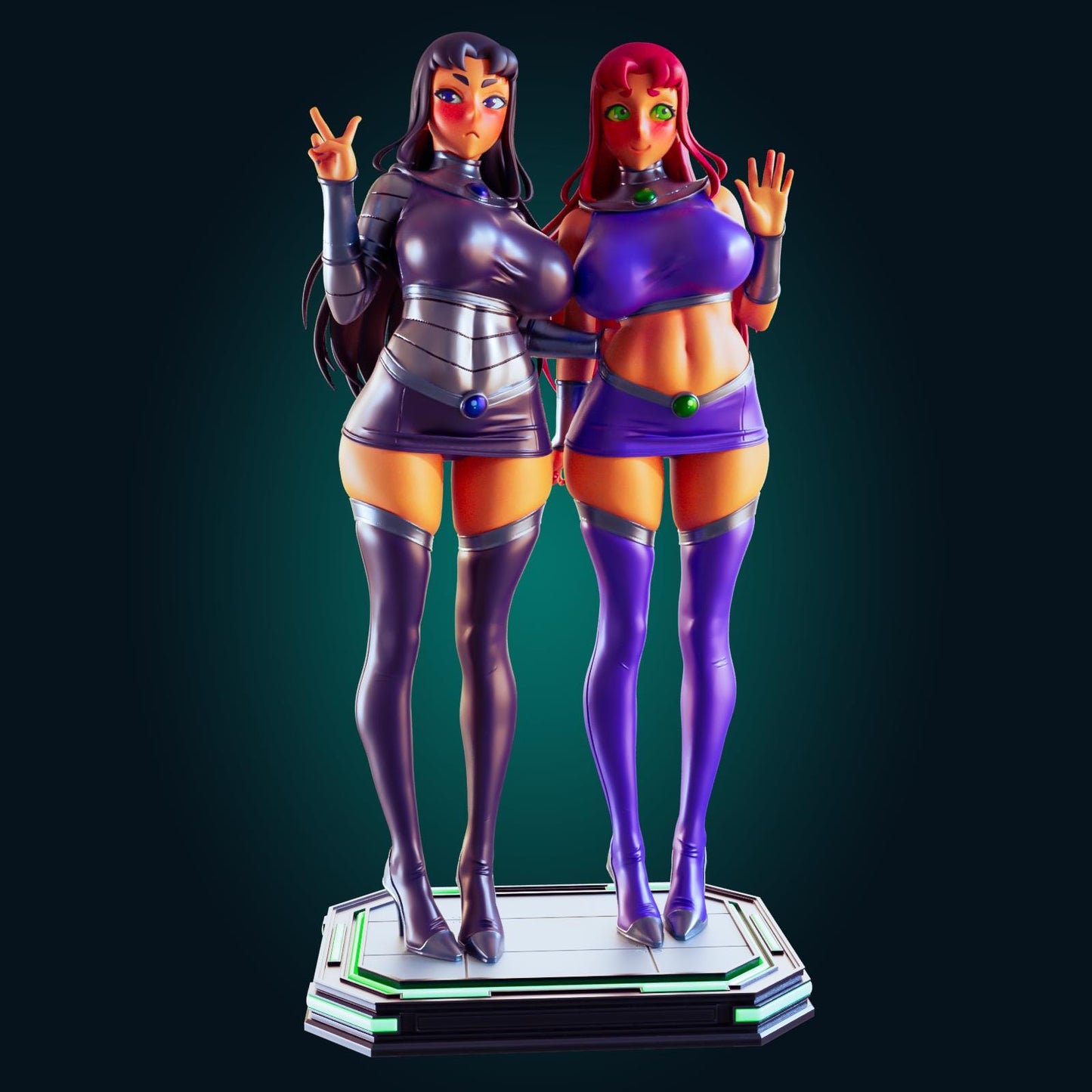 Sister Fighters Model Kit | 3D Resin Printed Figurine | Officer Rhu