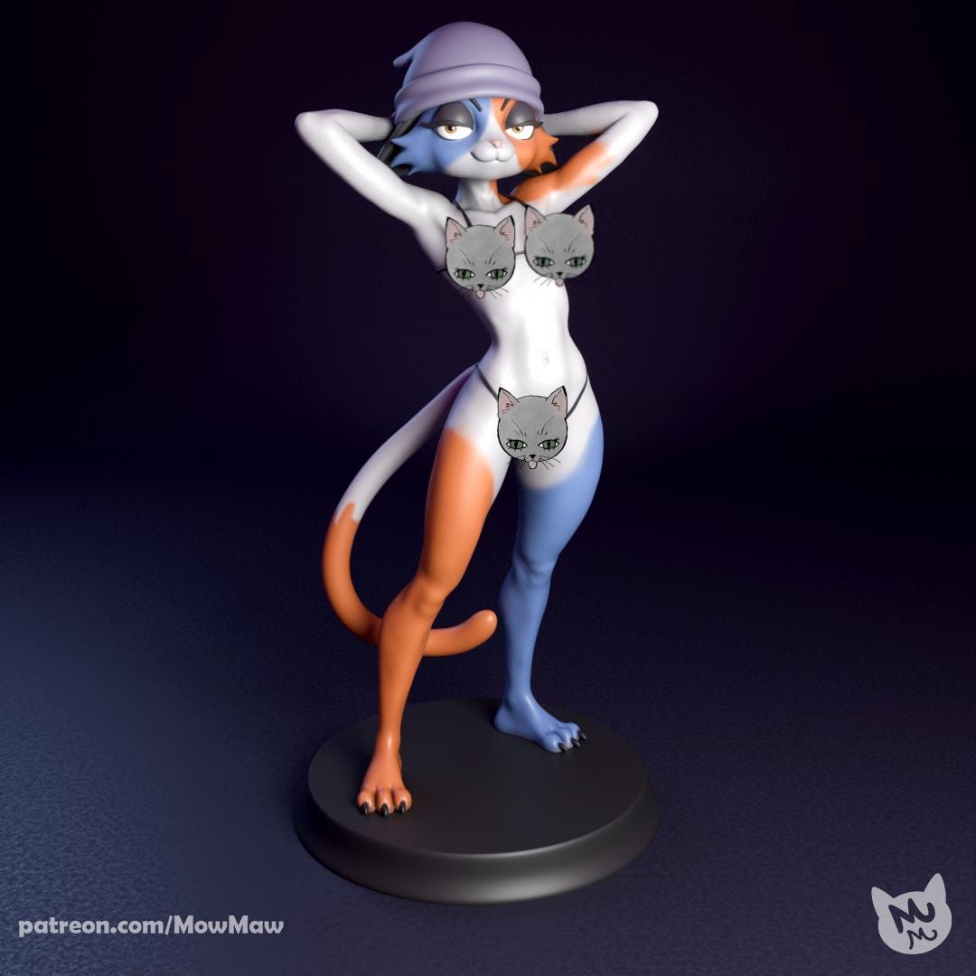 Cat Girl Model Kit | Mow Maw