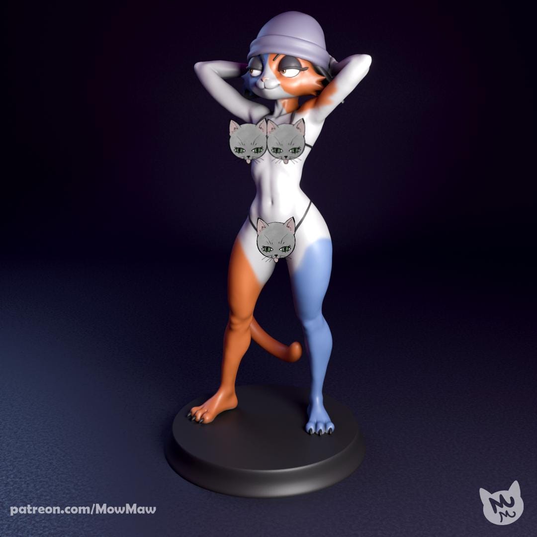 Cat Girl Model Kit | Mow Maw