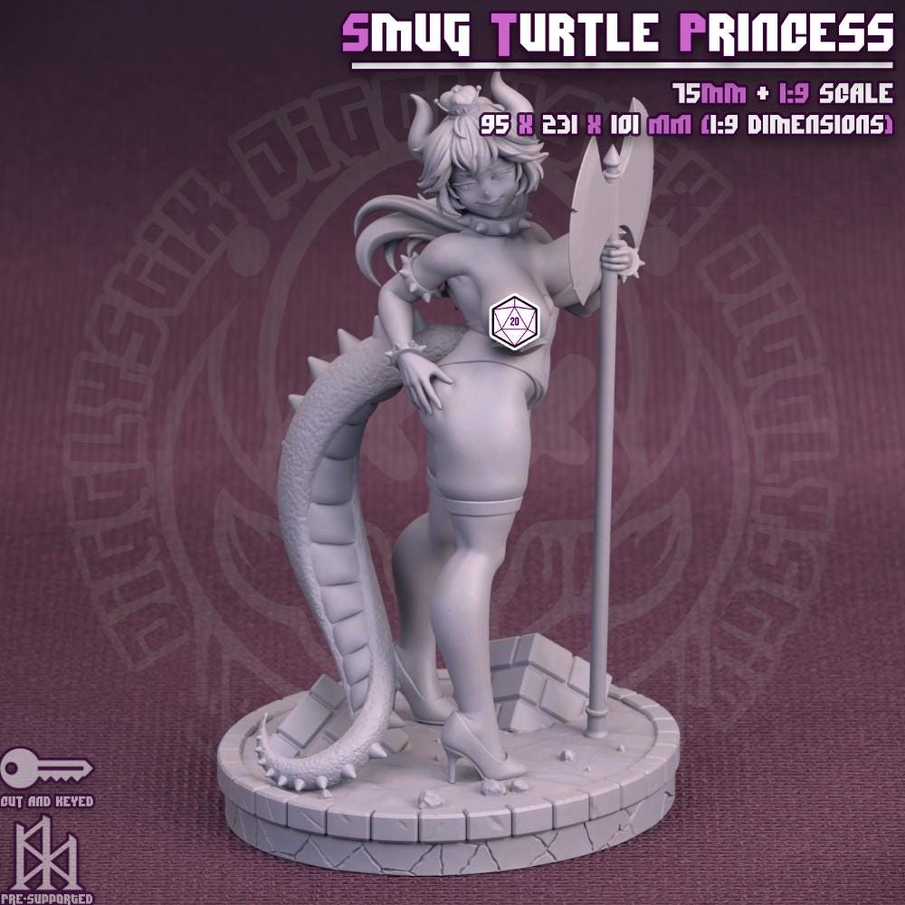 Smug Turtle Princess Miniature | Jigglystix