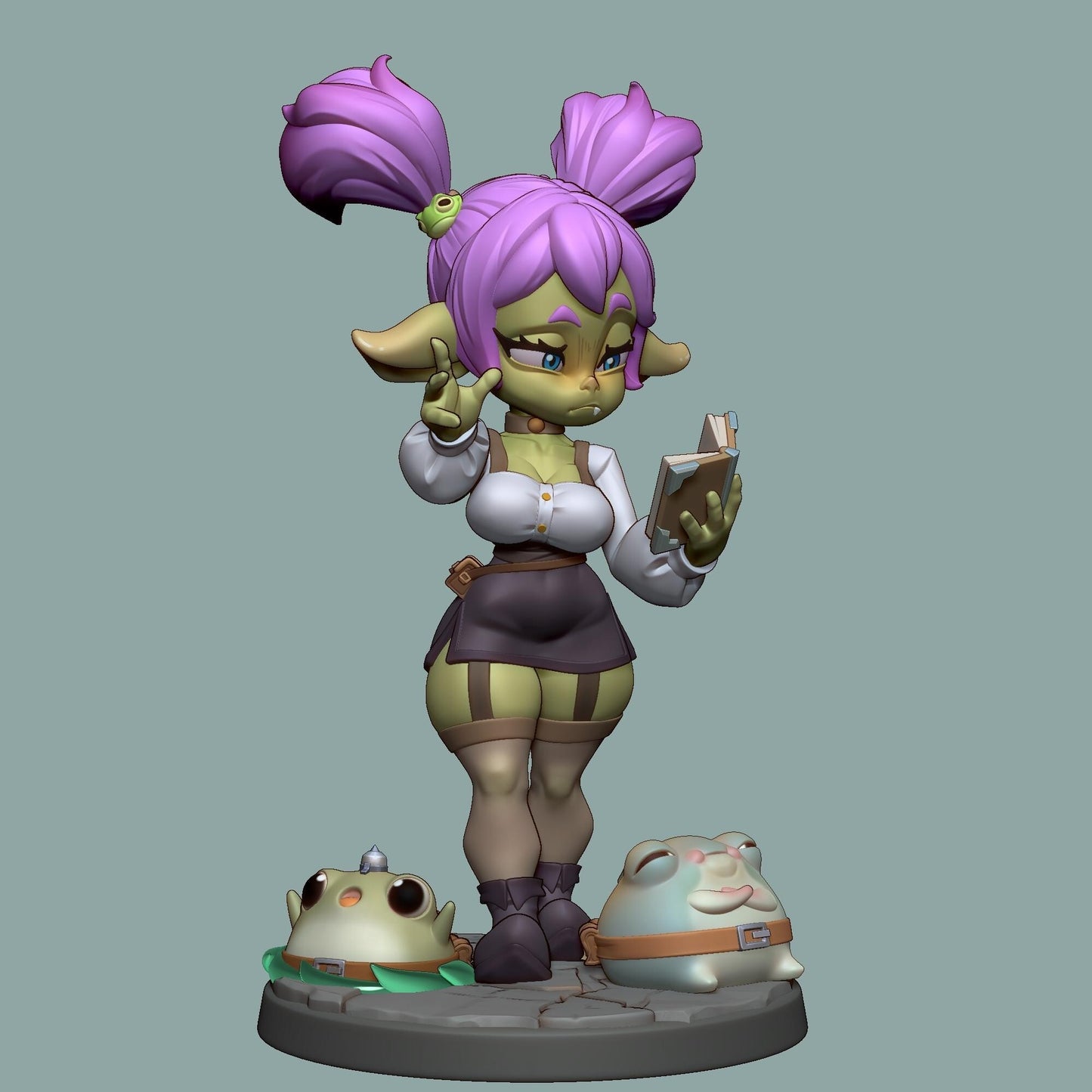Toad Summoner Goblin Miniature | 1ndefference