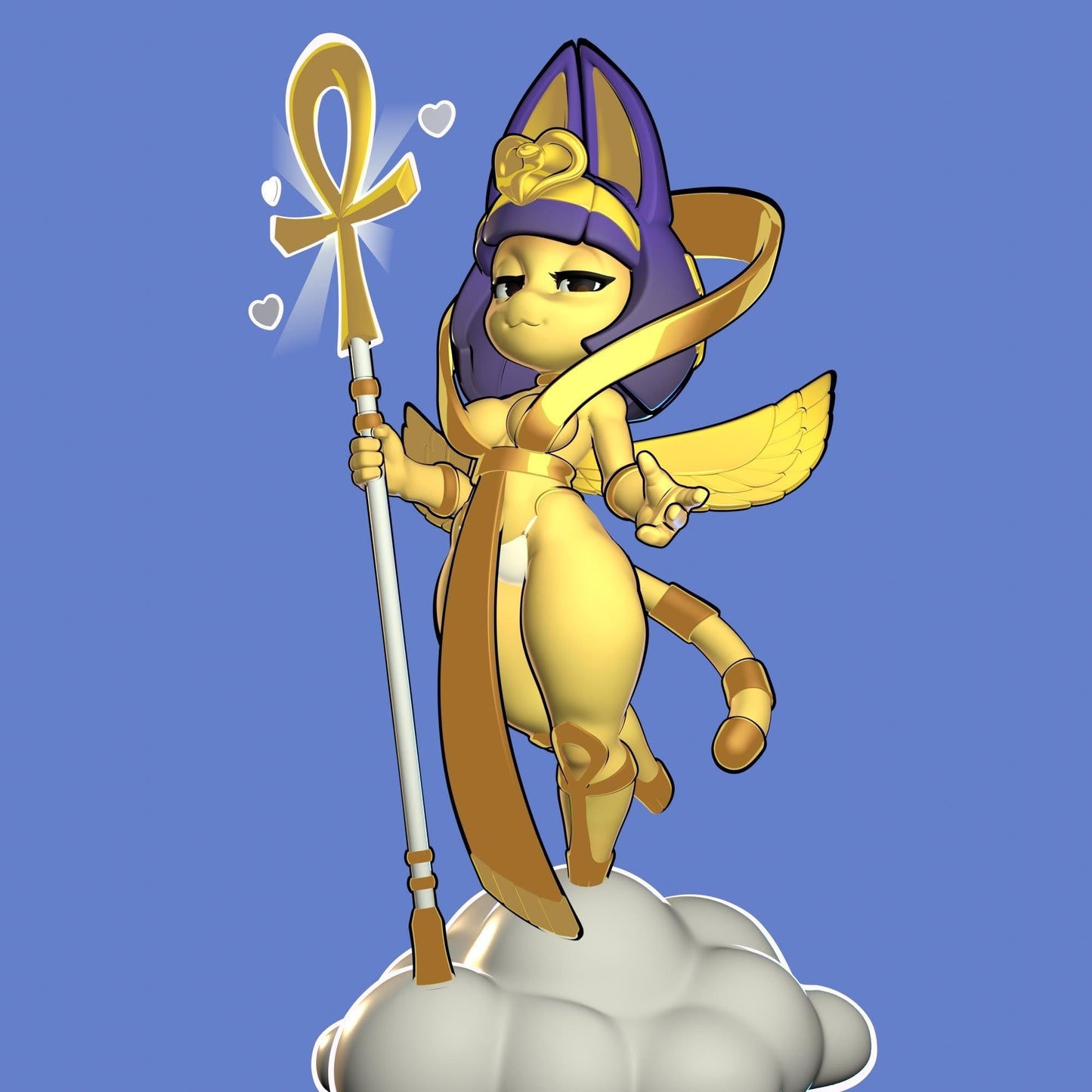 Egyptian Cat Girl Miniature | 1ndefference