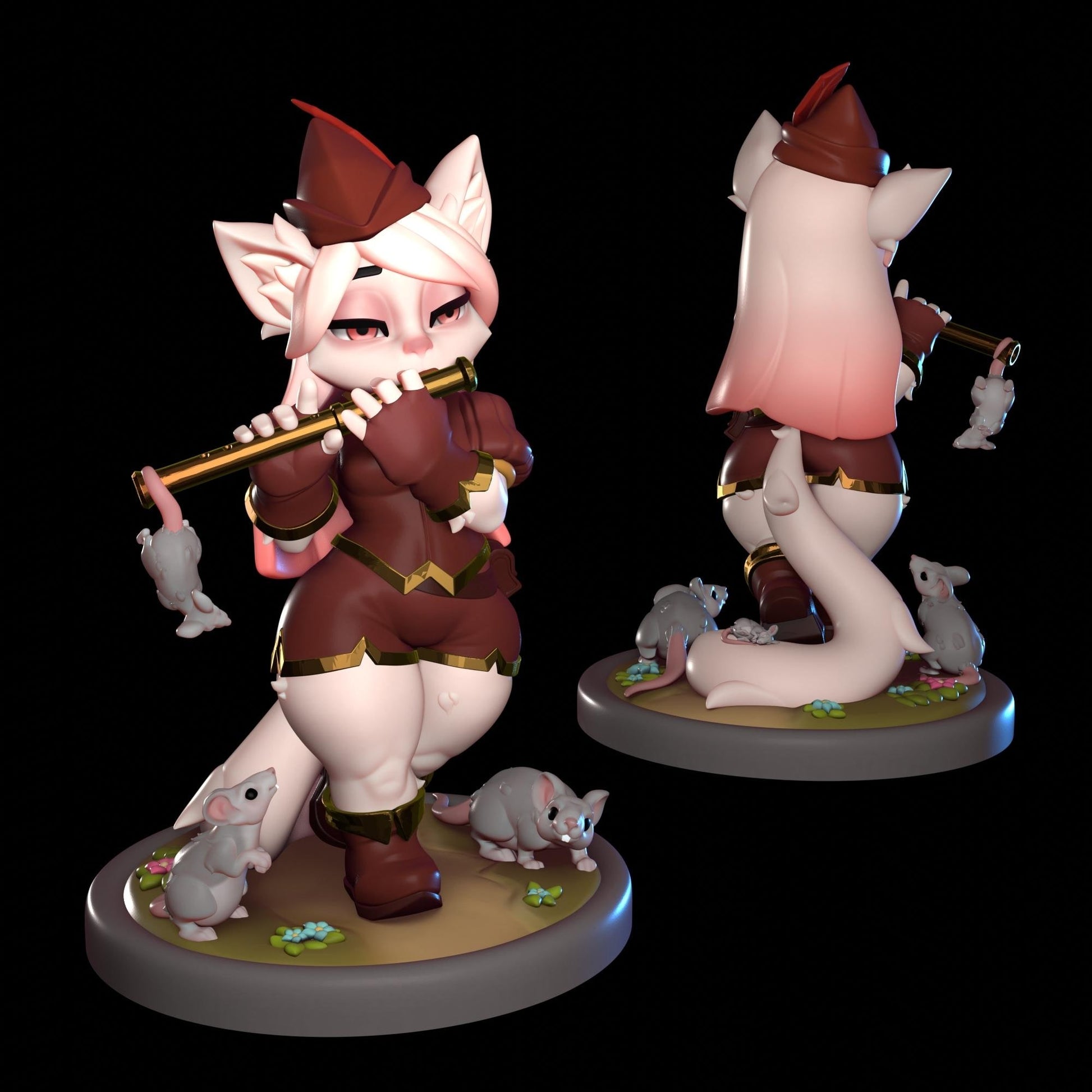 Pied Piper Cat Miniature | 1ndefference