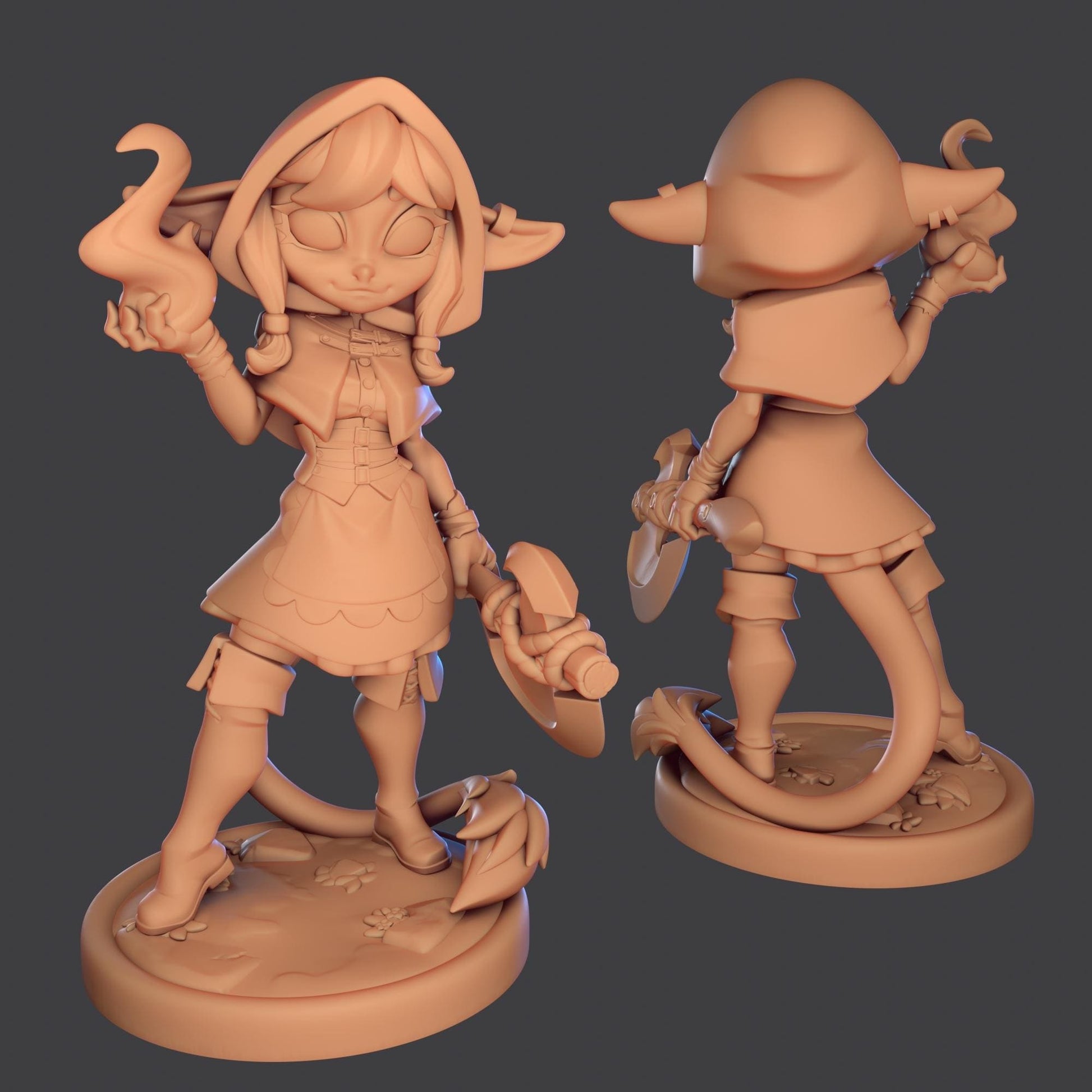 Goblin Red Riding Hood Miniature | 1ndefference