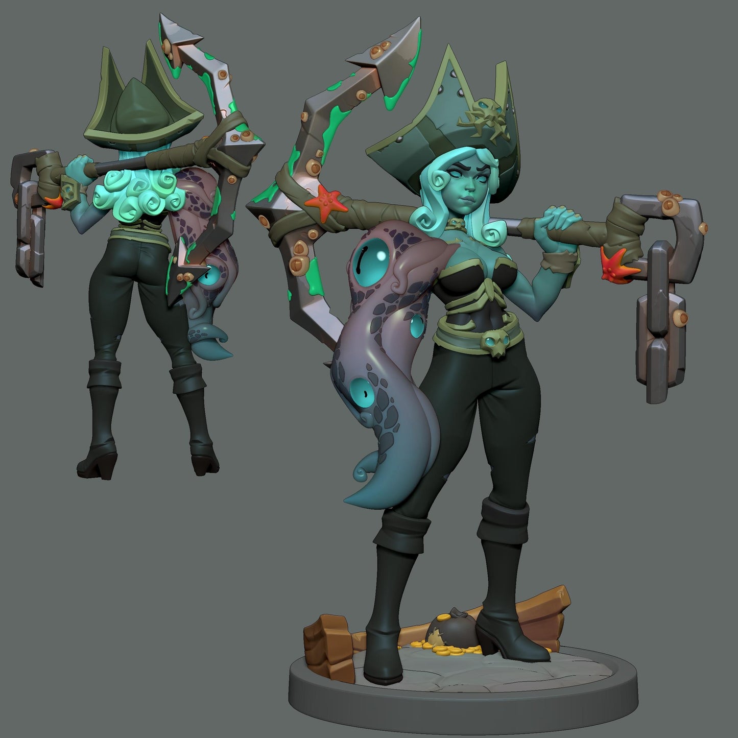 Sea Captain Lady Miniature | 1ndefference