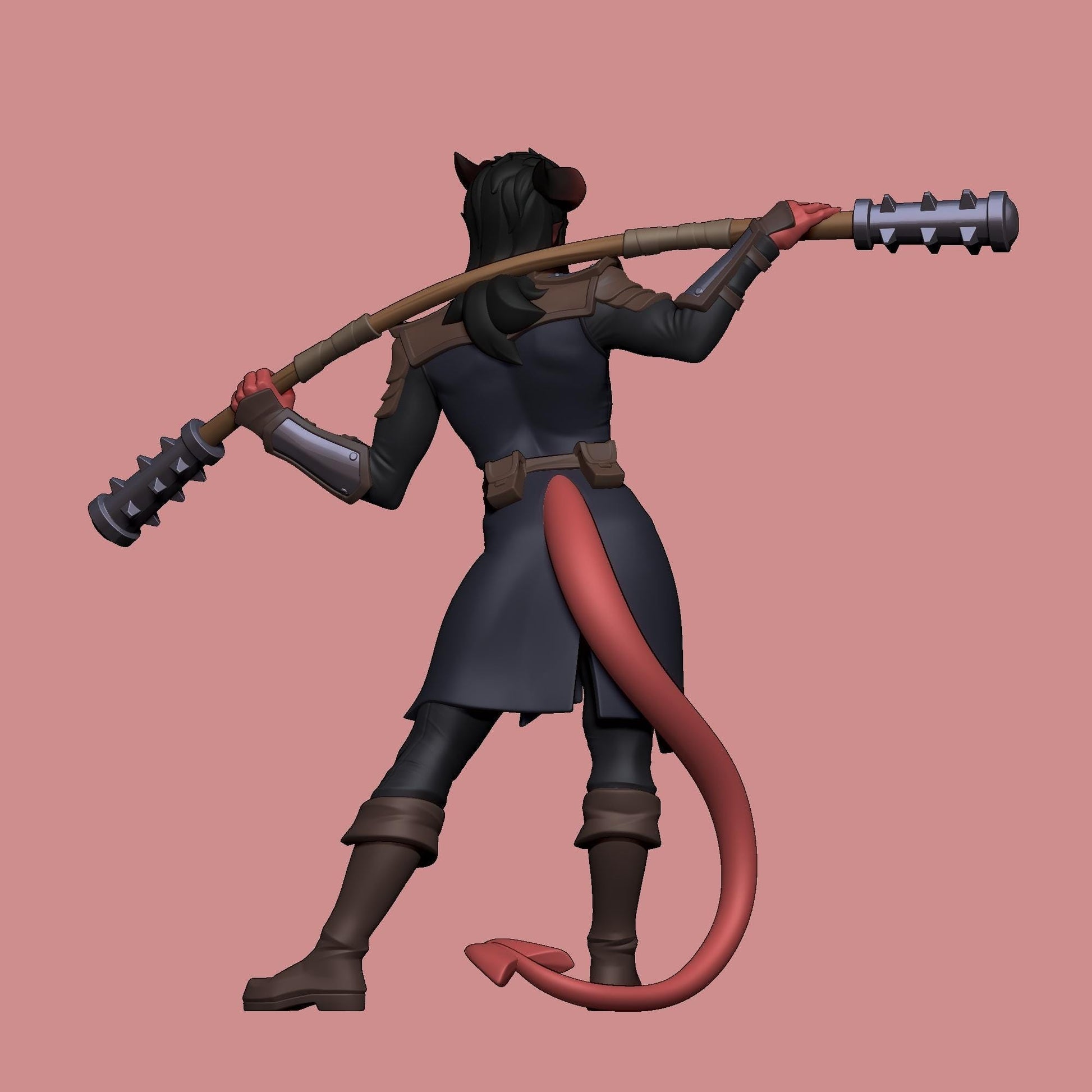 Tiefling Warrior Miniature | 1ndefference
