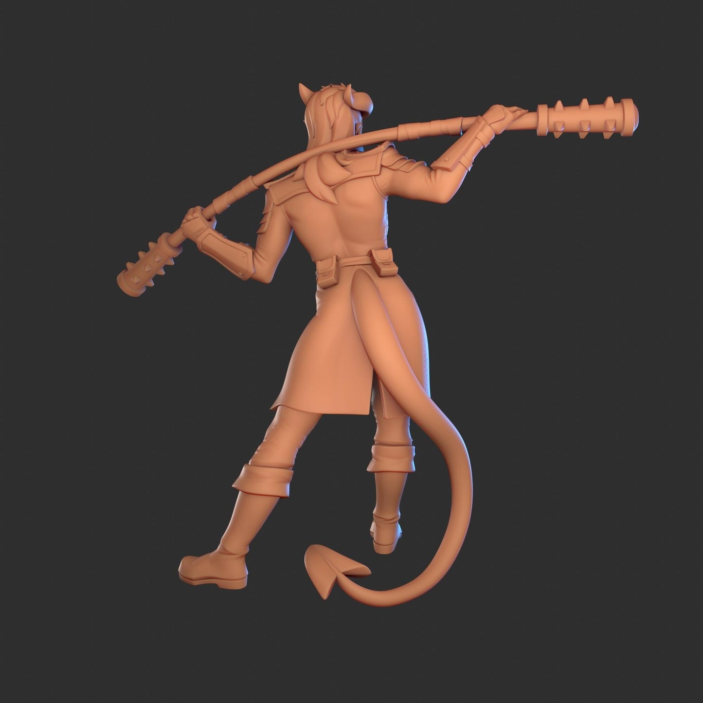 Tiefling Warrior Miniature | 1ndefference