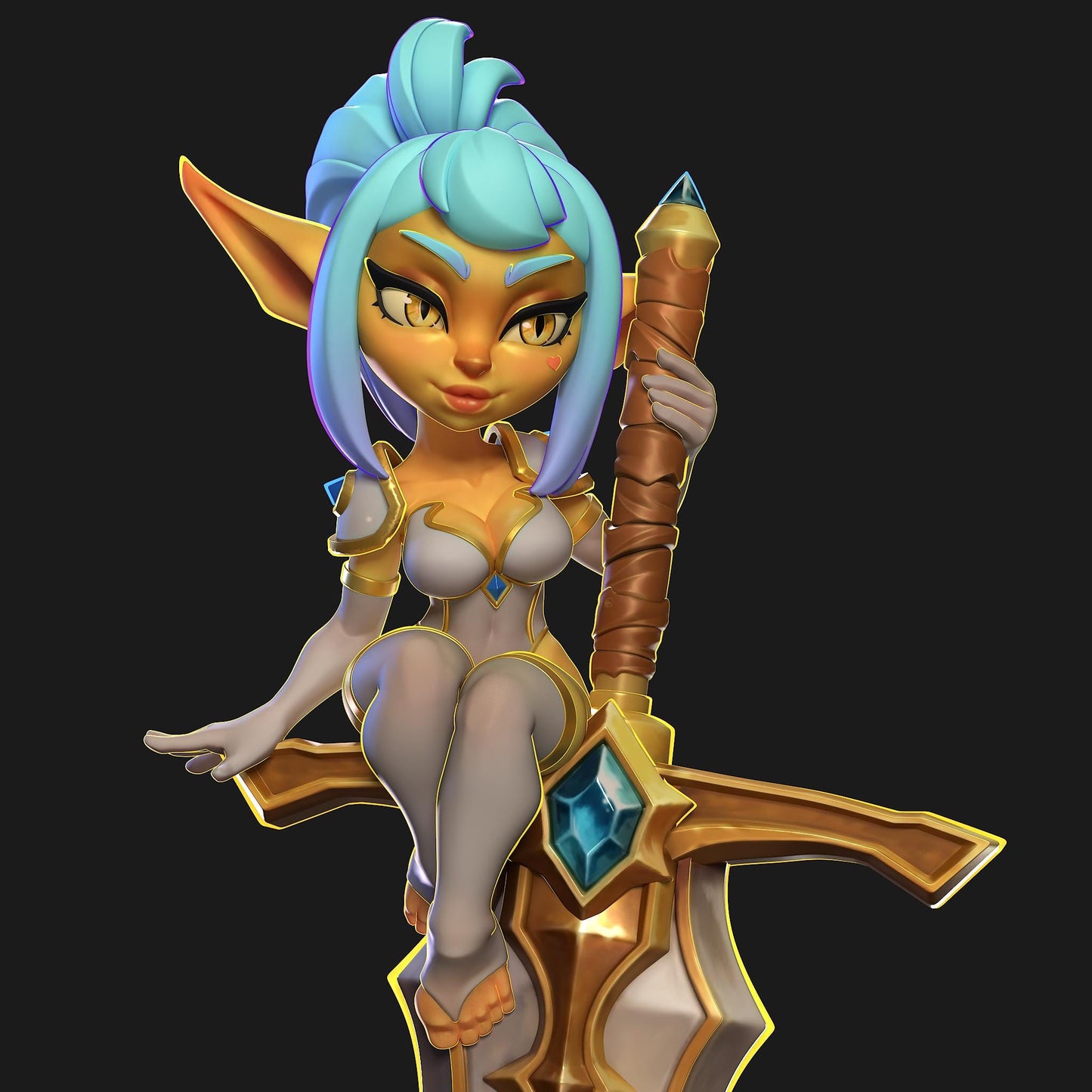 Goblin Paladin Miniature | 1ndefference