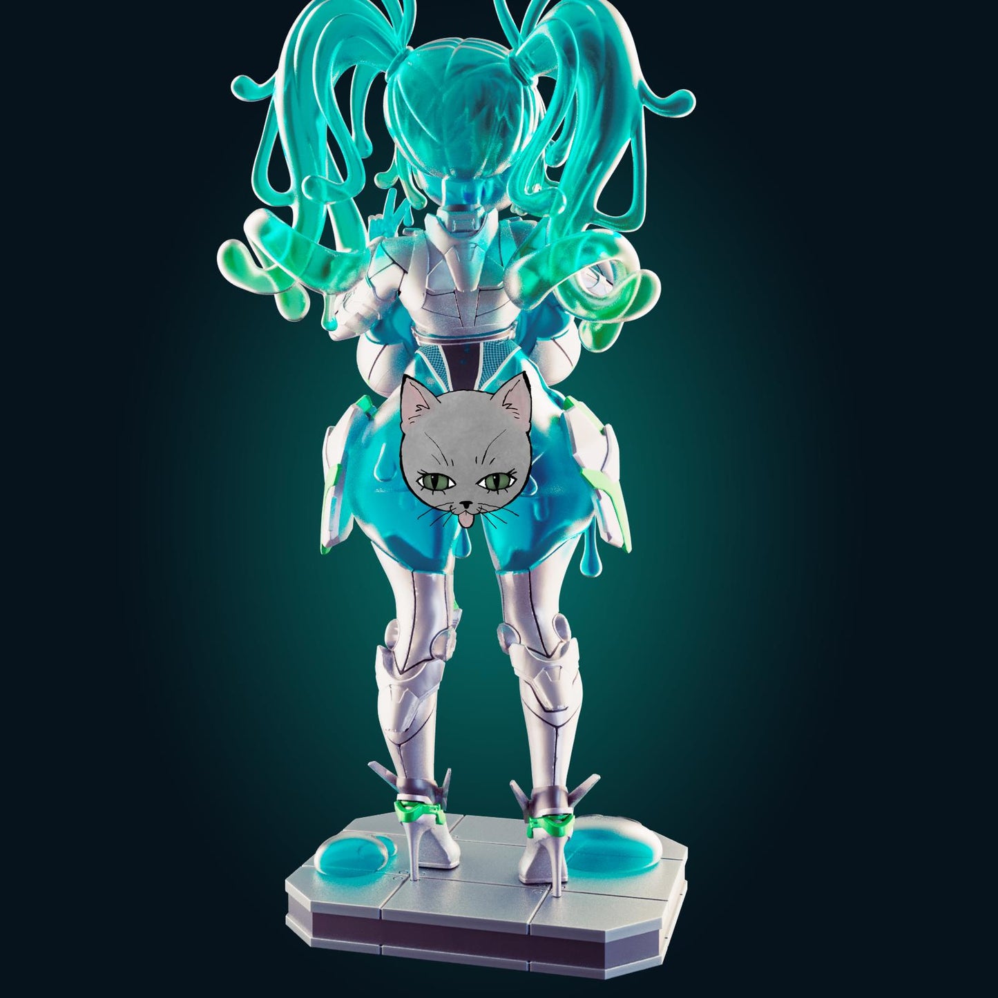 Slime Bot Model Kit | 3D Resin Printed Figurine | Officer Rhu