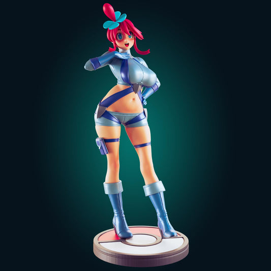 Pilot Lady Model Kit | 3D Resin Printed Figurine | Officer Rhu