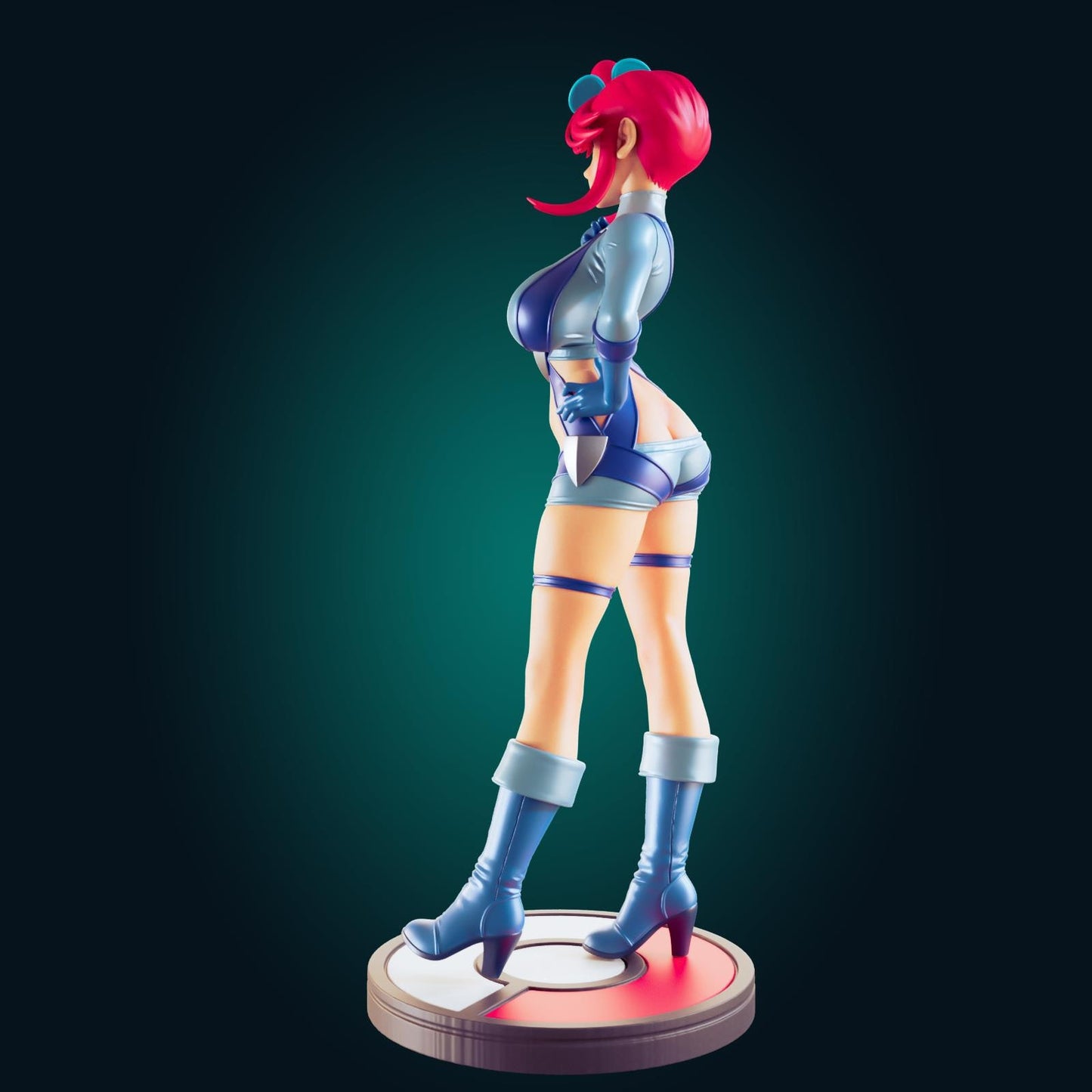 Pilot Lady Model Kit | 3D Resin Printed Figurine | Officer Rhu