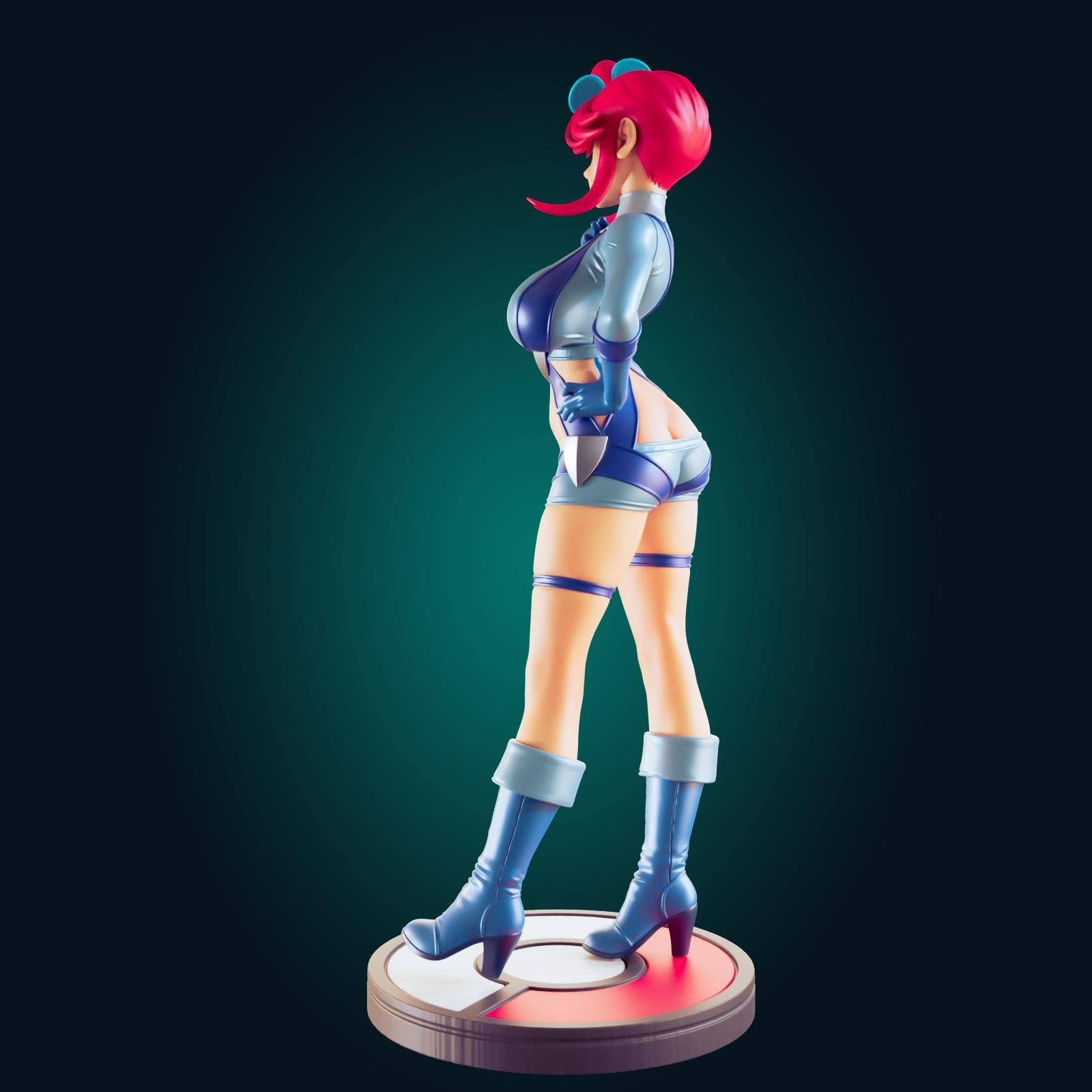 Pilot Lady Model Kit | 3D Resin Printed Figurine | Officer Rhu