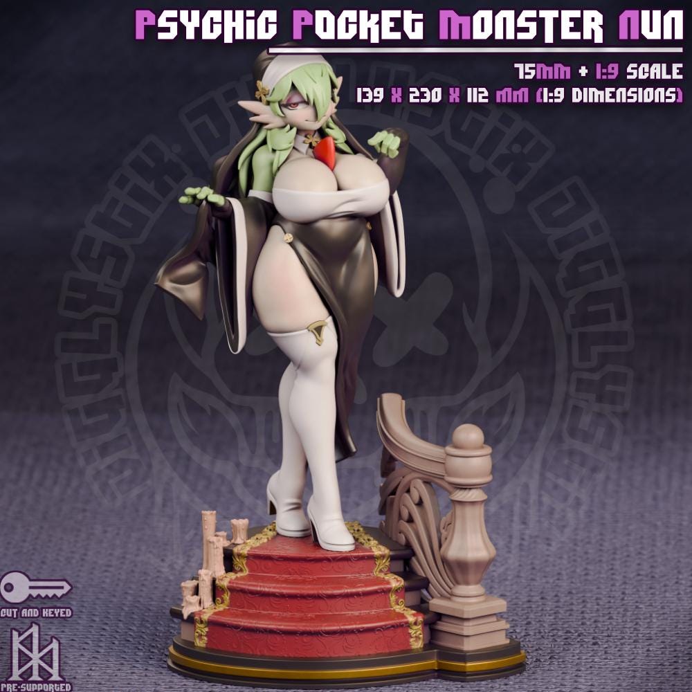 Monster Nun Model Kit | Jigglystix