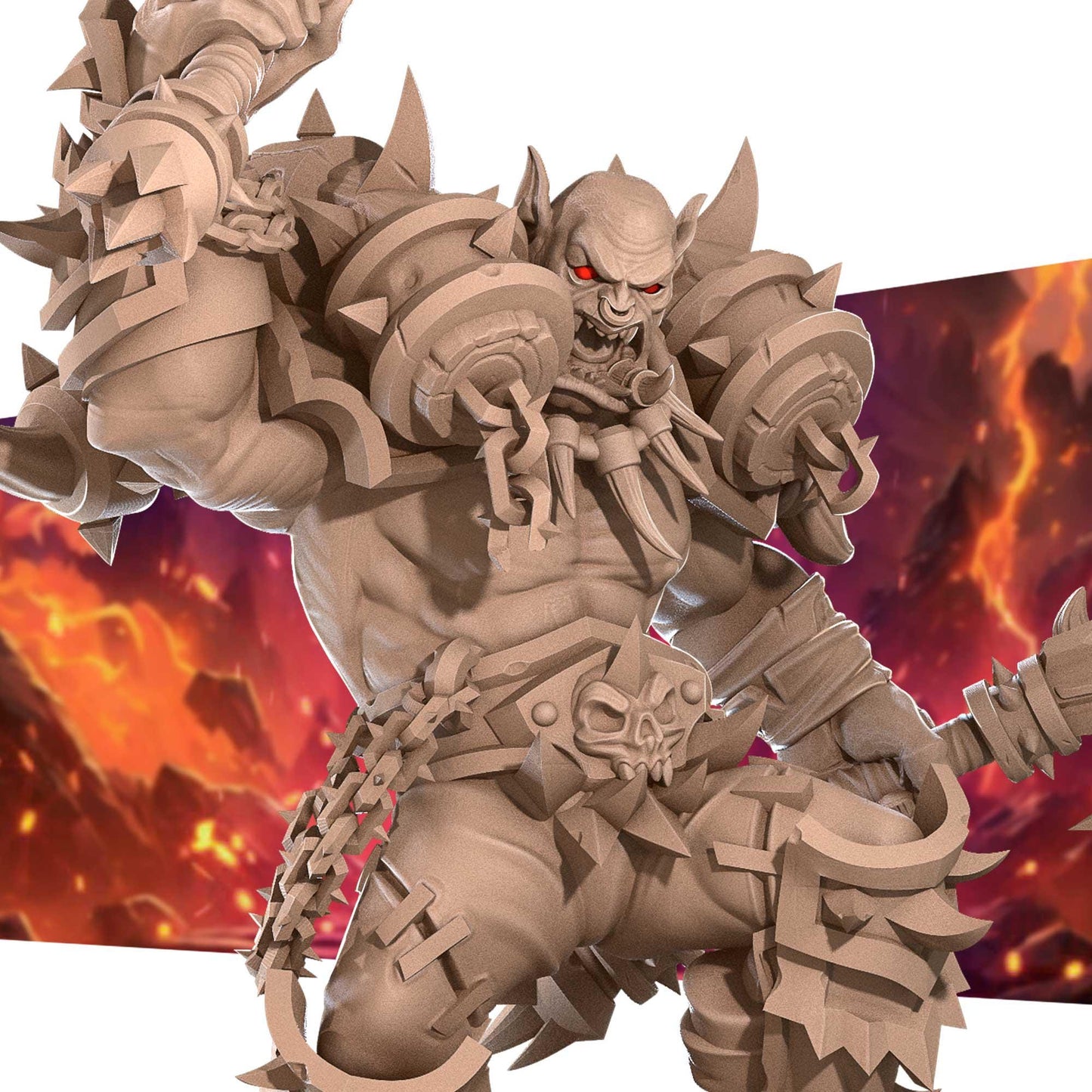 Orc Warrior Miniature | Bite the Bullet