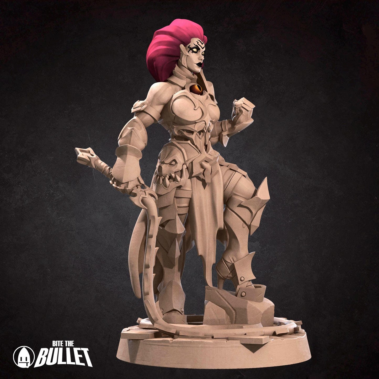 Black Demon Rider Miniature | Bite the Bullet