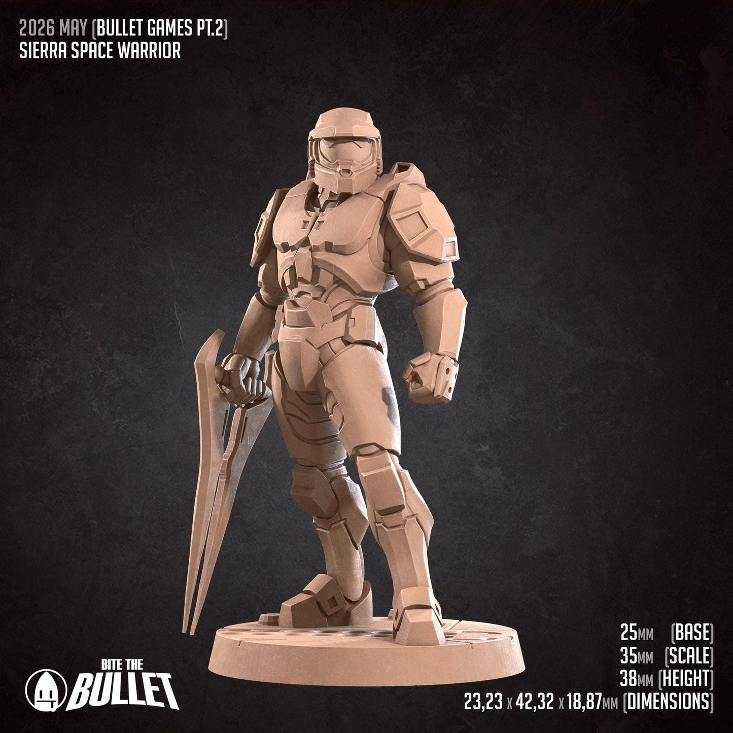 Space Warrior Miniature | Bite the Bullet