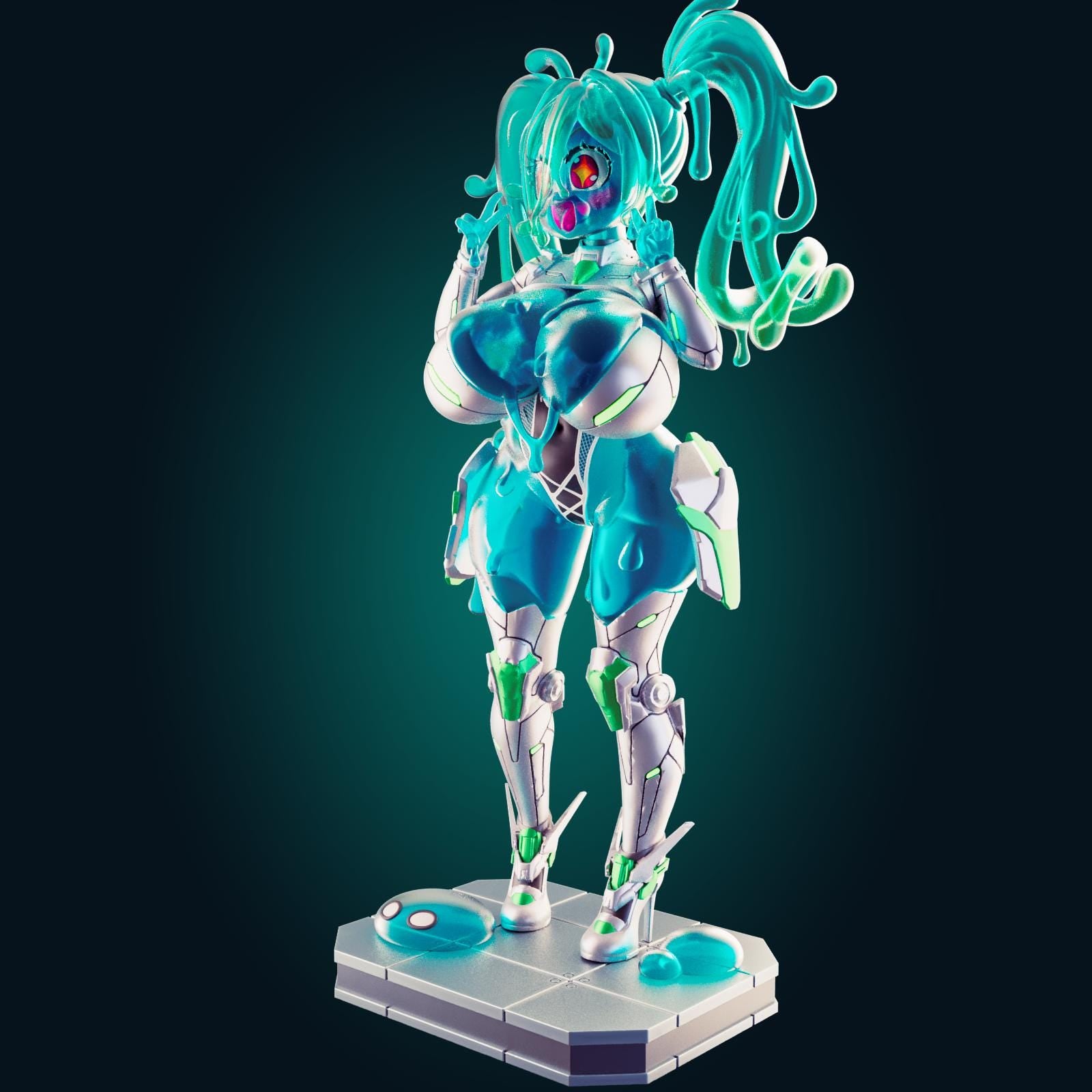 Slime Bot Model Kit | 3D Resin Printed Figurine | Officer Rhu