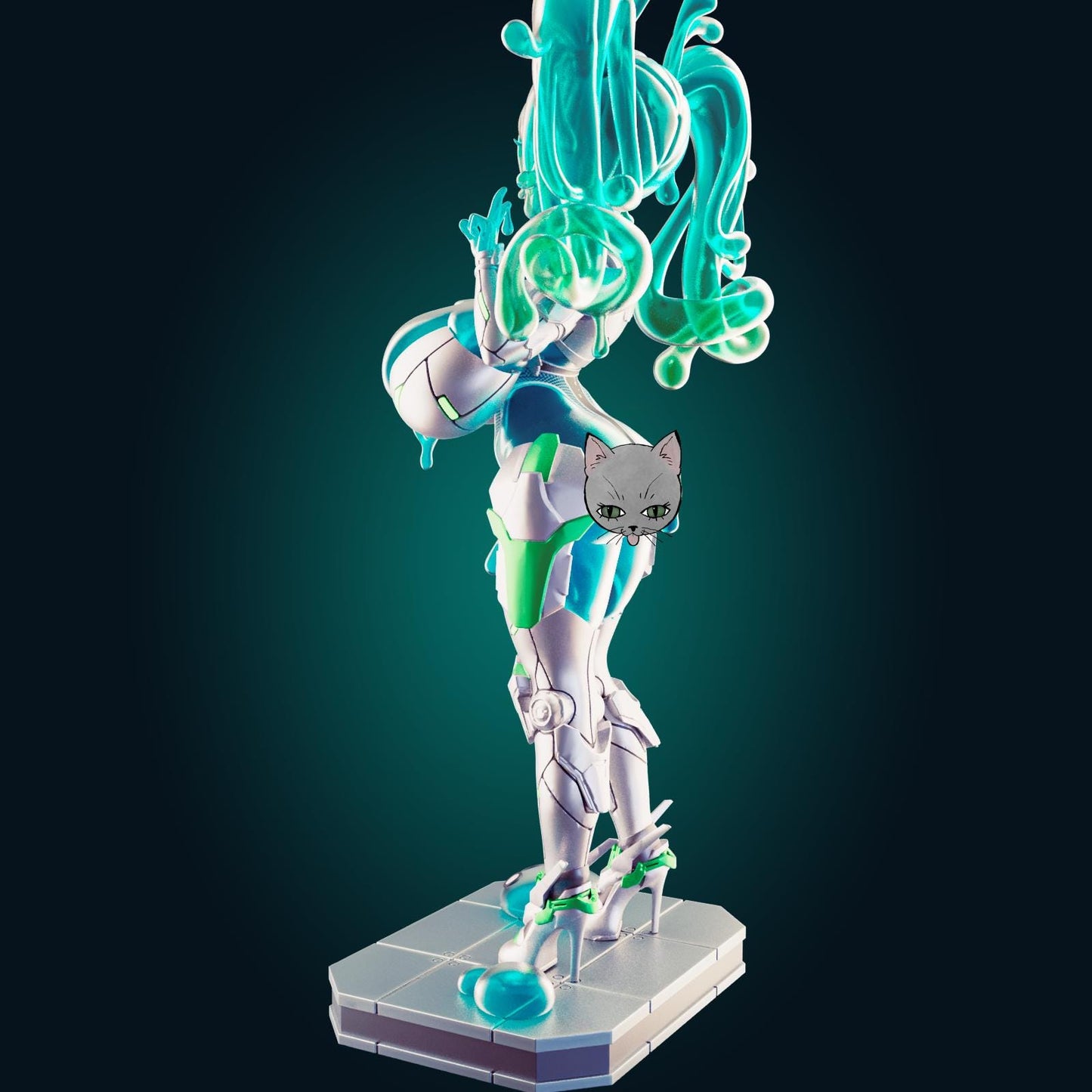 Slime Bot Model Kit | 3D Resin Printed Figurine | Officer Rhu